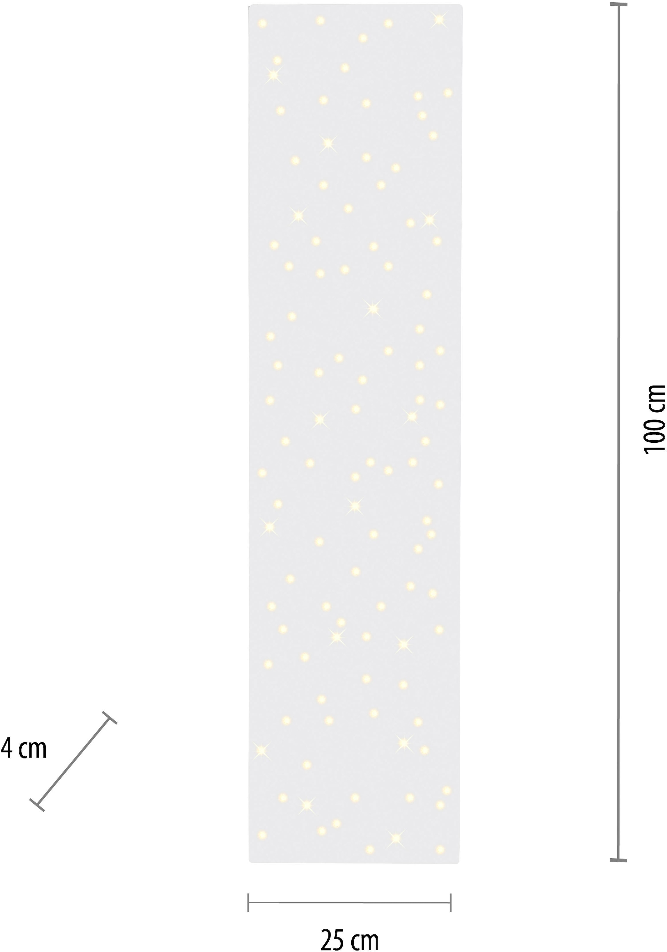 JUST LIGHT Deckenleuchte »SPARKLE«, 1 flammig, Leuchtmittel LED-Board | LED fest integriert, CCT - über Fernbedienung,Fernbedienung, Infrarot inkl.