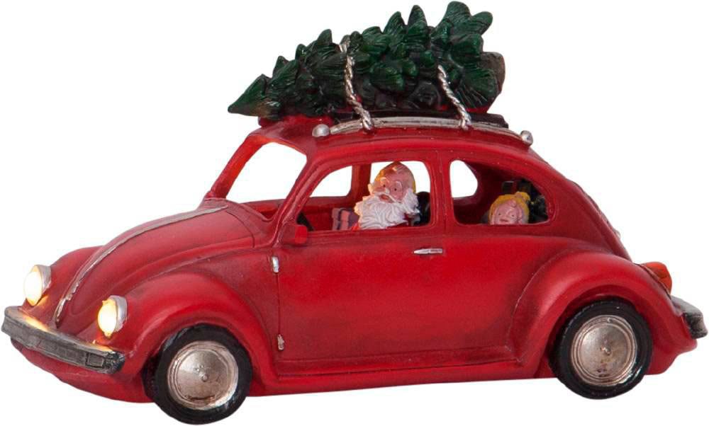 Weihnachtsdekoration, mit Garantie Timer flammig-flammig, Dekolicht Fensterdeko kaufen Auto Jahren »MERRYVILLE«, XXL mit 3 LED mit | Weihnachtsmann, online EGLO 3