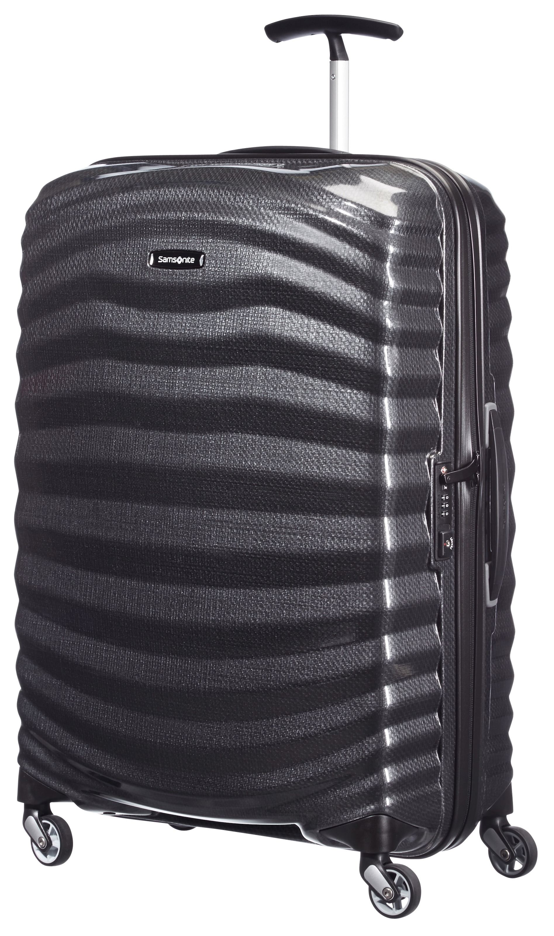 Samsonite Hartschalen-Trolley »LITE-SHOCK, verschiedene Größen«, 4 Rollen, Reisekoffer Trolley Aufgabegepäck TSA-Zahlenschloss Made in Europe