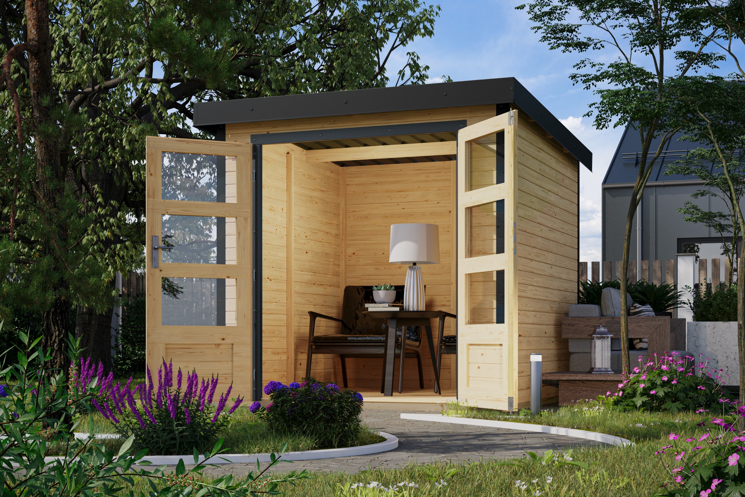 Karibu Gartenhaus »Jupiterino 2, in verschiedenen Farben«