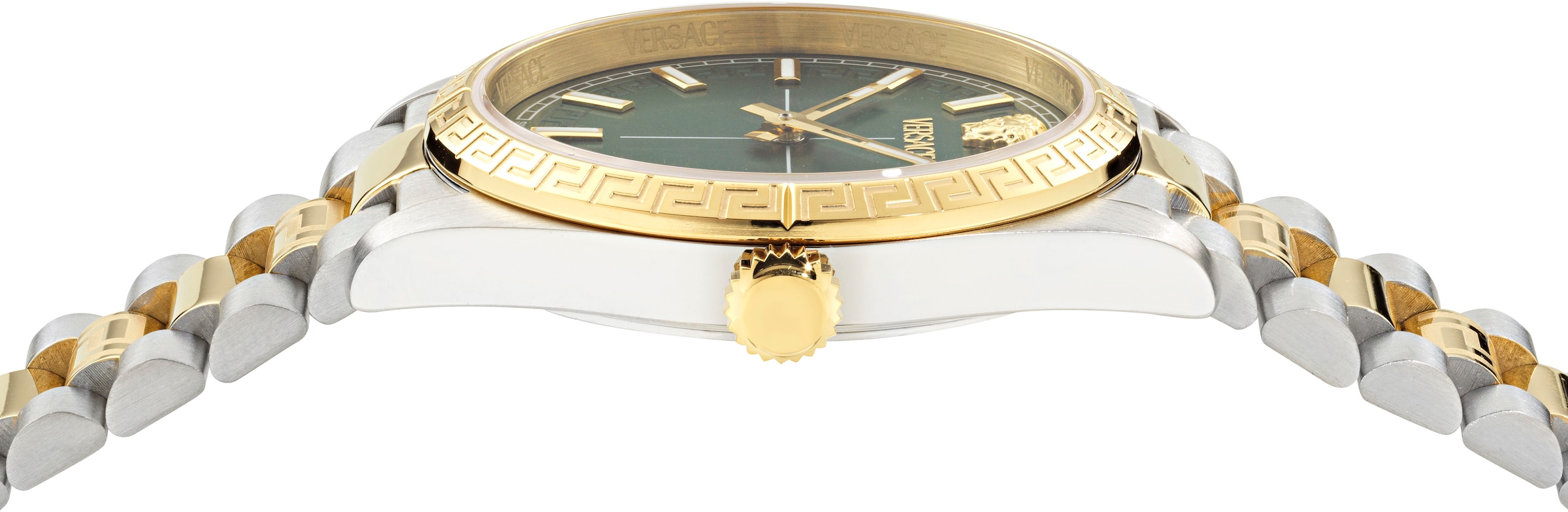 Versace Quarzuhr »MILLENYIUM LADY«, Armbanduhr, Damenuhr, Swiss Made, Edelstahlarmband, analog