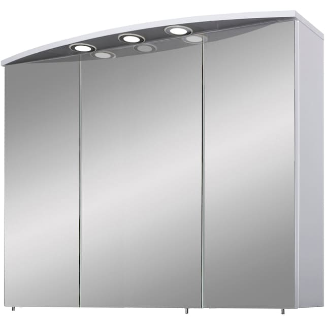 Schildmeyer Spiegelschrank »Verona«, Breite 100 cm, 3-türig, 3  LED-Einbaustrahler, Schalter-/Steckdosenbox online kaufen | mit 3 Jahren  XXL Garantie