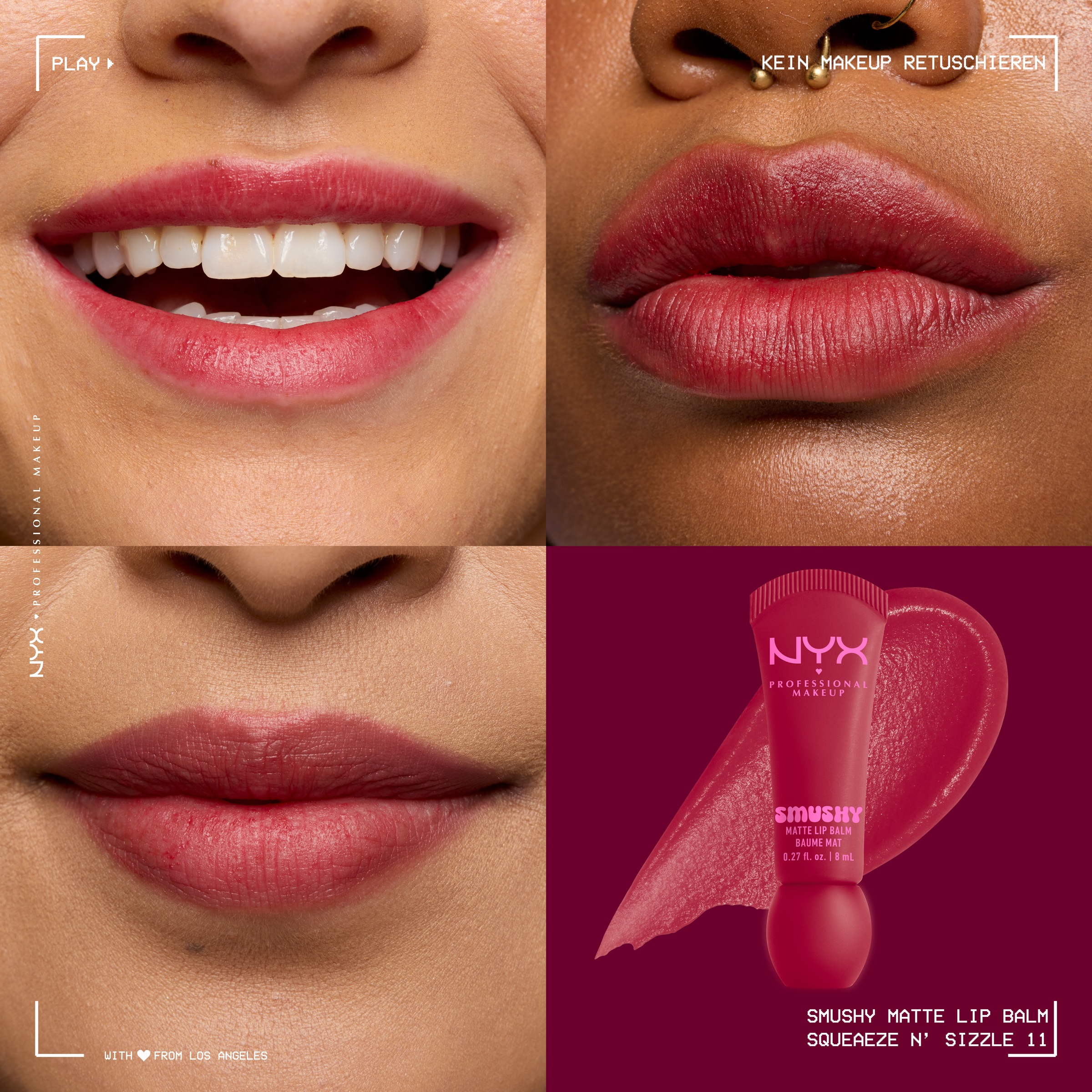 NYX Lippenbalsam »NYX Professional Makeup Smushy Matte Lip Balm«