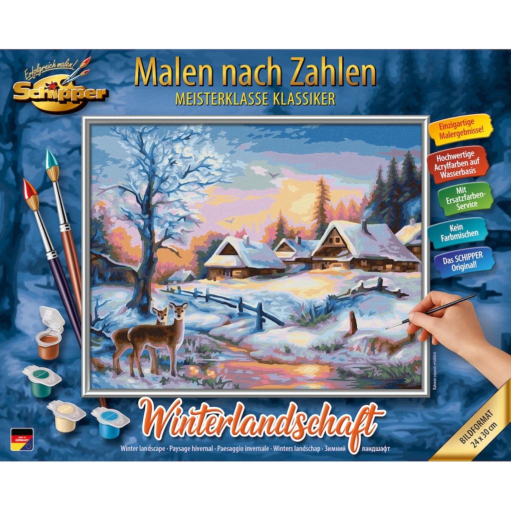 Schipper Malen nach Zahlen »Meisterklasse Klassiker - Winterlandschaft«