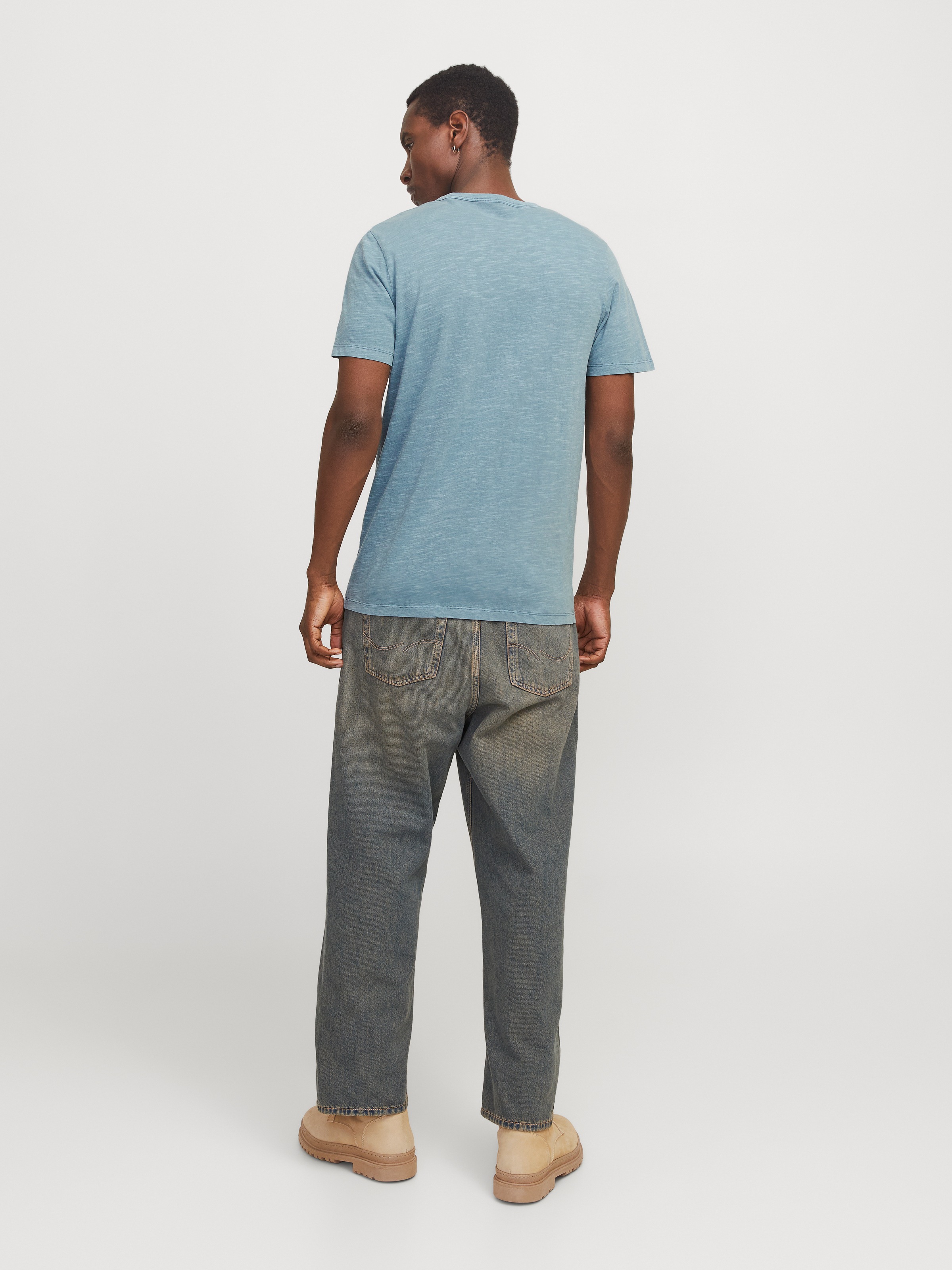 Jack & Jones T-Shirt »JJESPLIT NECK TEE SS NOOS« mit V-Ausschnitt