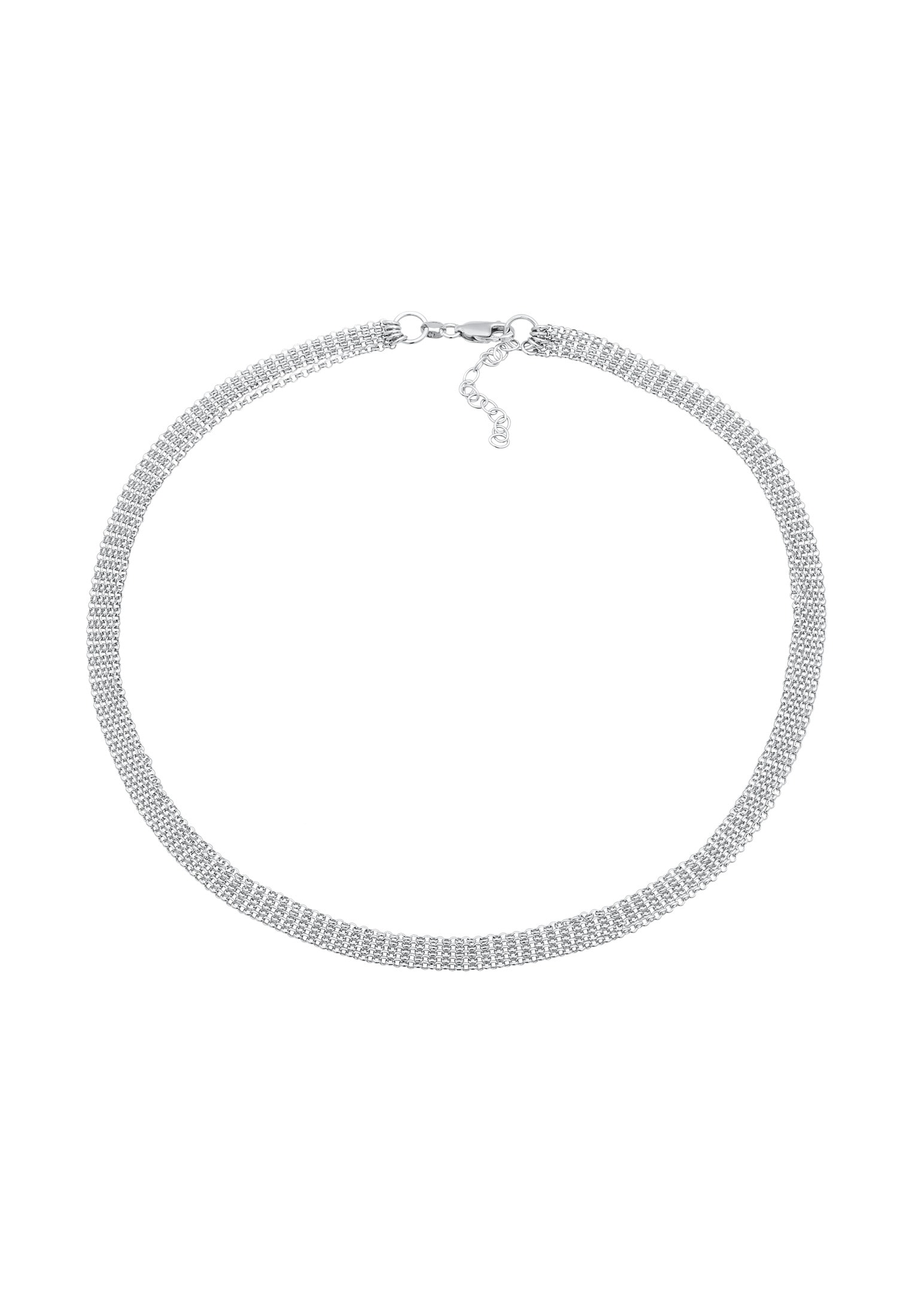 Elli Choker »Halskette Choker 5-Lagig Gliederung Modern 925 Silber«