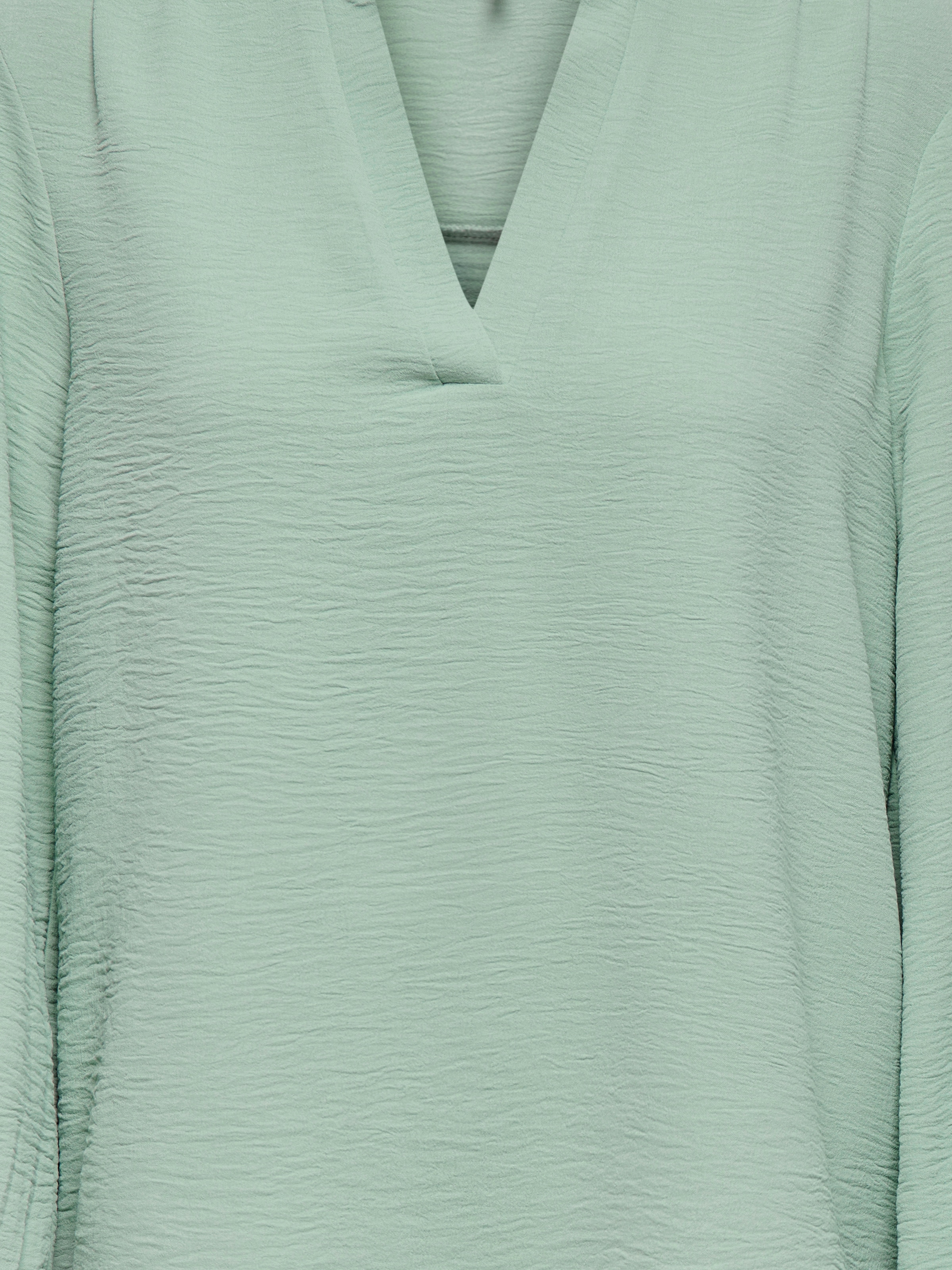 ONLY Blusenshirt »ONLMETTE V-NECK LS SMOCK TOP NOOS WVN« Kunstfaser, regular fit