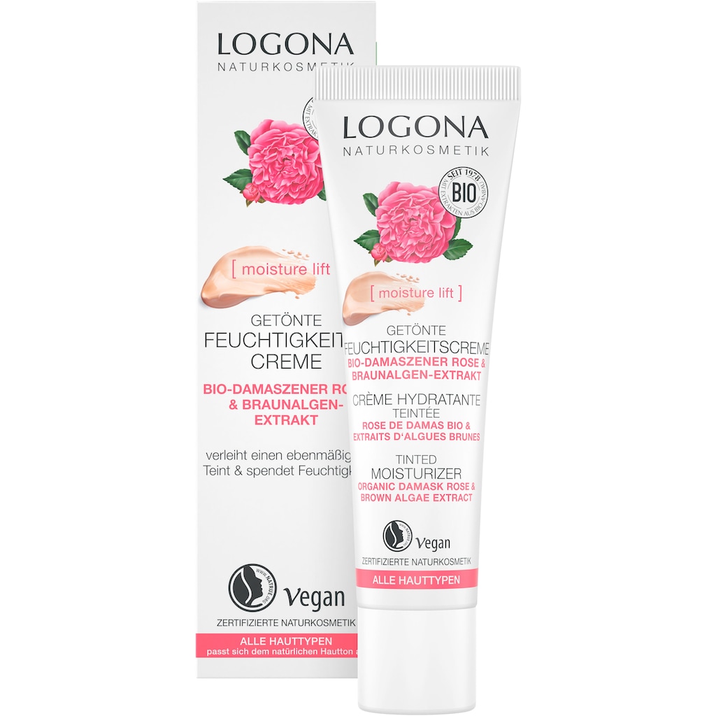 LOGONA Tagescreme »Logona Getönte Feuchtigkeitscreme Rose«