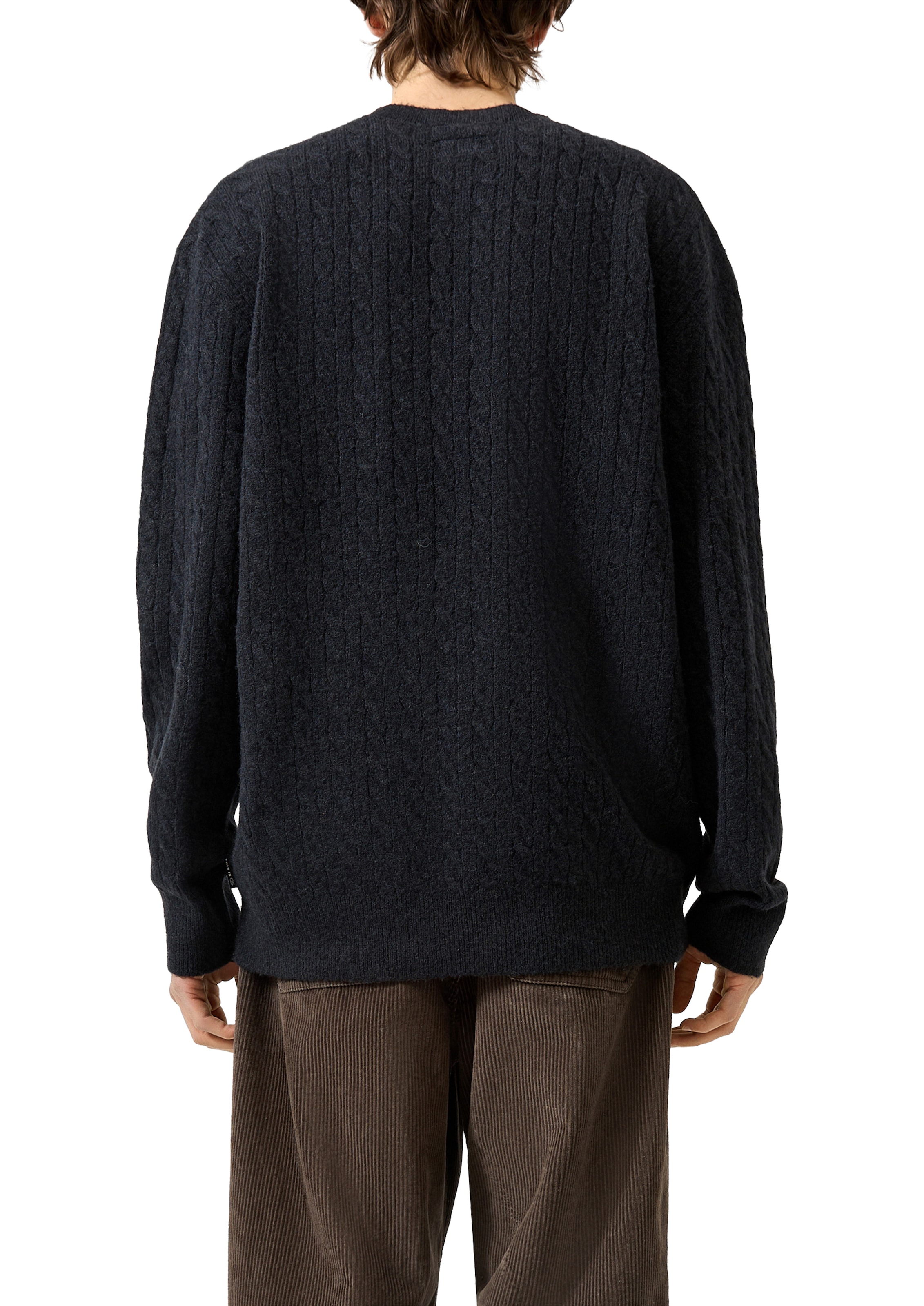 QS Strickpullover Winterpullover mit Zopfmuster