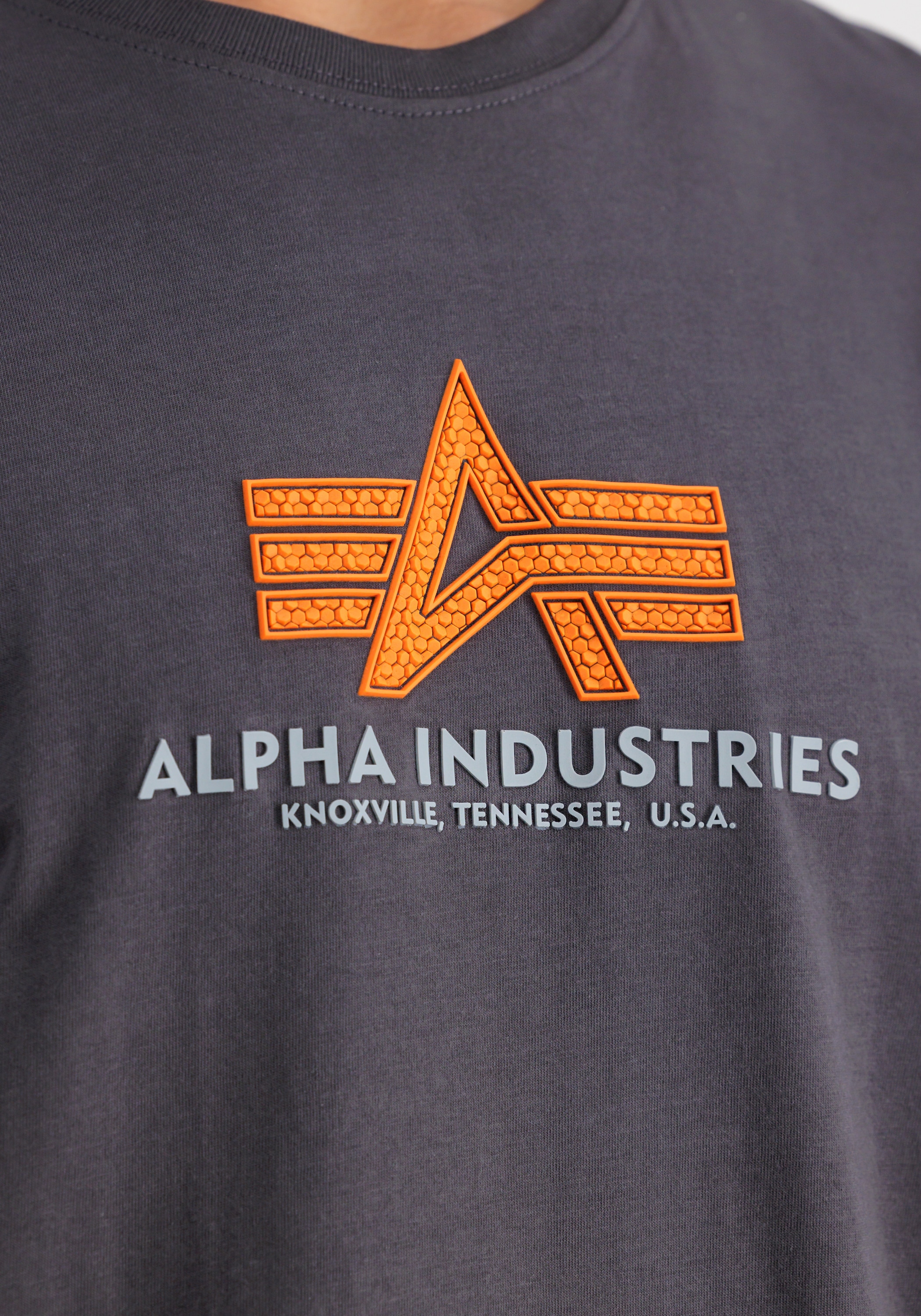 Alpha Industries T-Shirt »Alpha Industries Men - T-Shirts Basic T-Shirt BL Rubber«