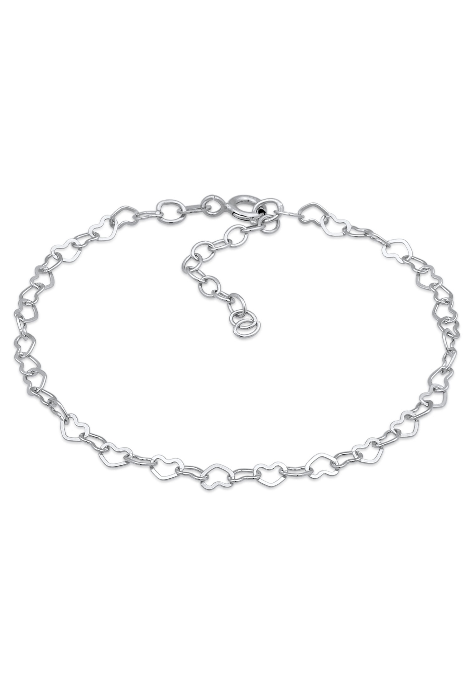 Elli Armkette »Armband Herz Liebe Verbunden 925 Silber«