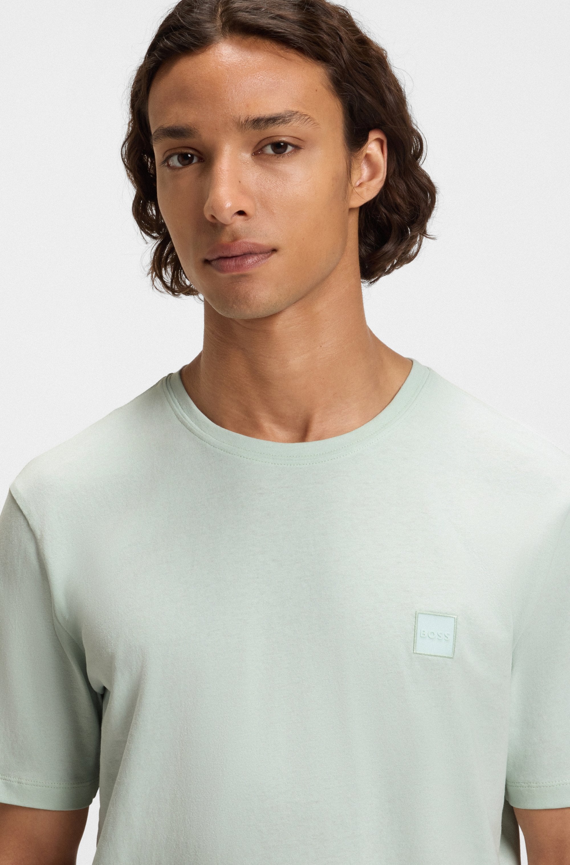 BOSS ORANGE T-Shirt »Tales«, mit BOSS Stickerei auf der Brust