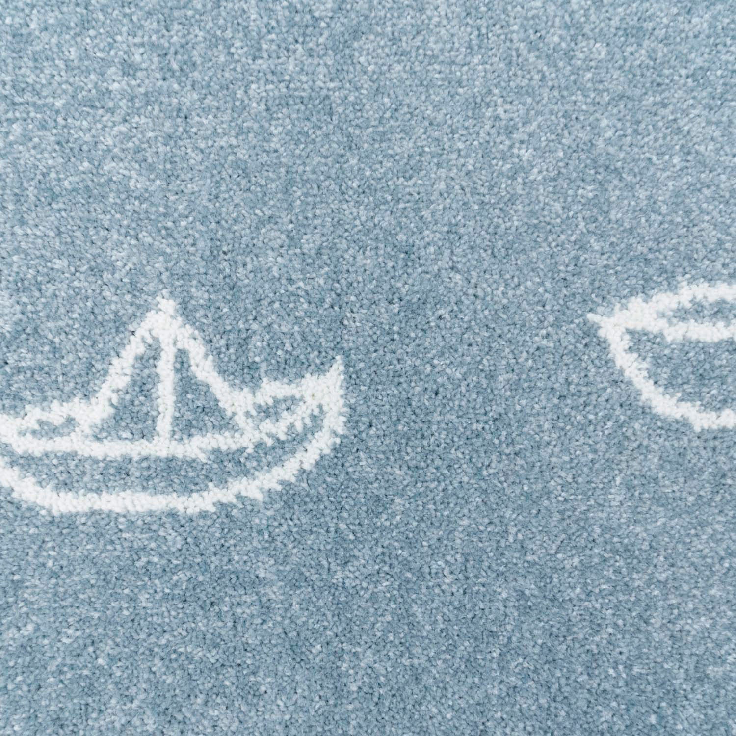 Carpet City Kinderteppich »Bueno Kids 1457«, rund, 13 mm Höhe, Spielteppich, Segelboote, Weicher Flor, Pflegeleicht, Kinderzimmer