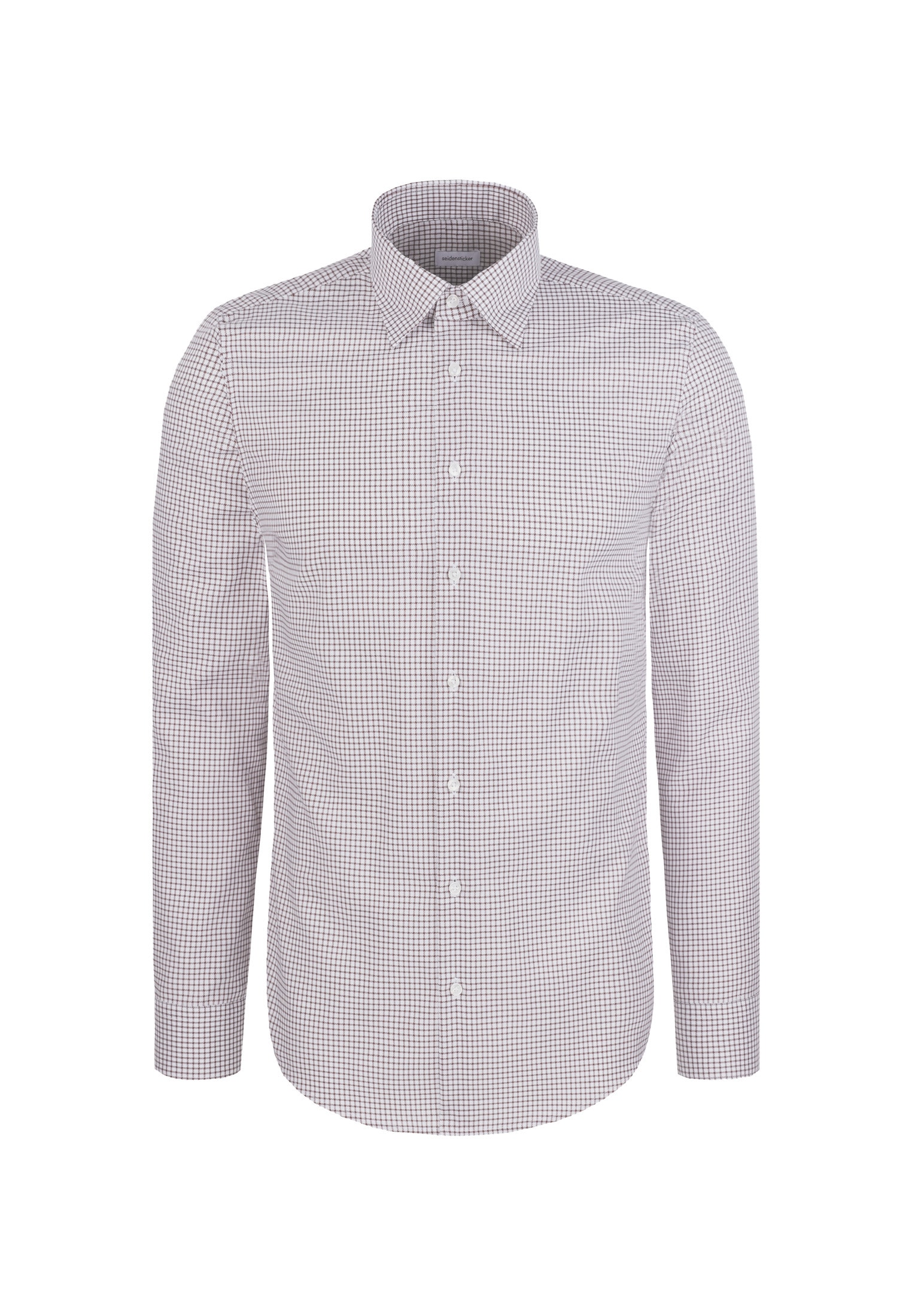 seidensticker Businesshemd »Schwarze Rose« Slim 1/1 Covered-Button-Down-Kragen Karo