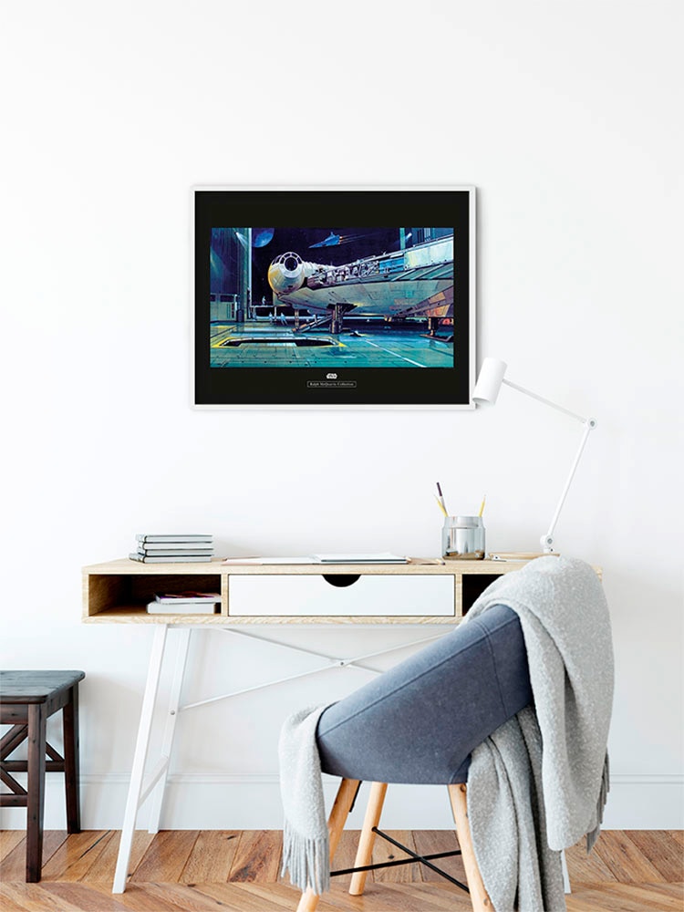 Komar Bild »Star Wars Classic RMQ Falcon Hangar« Star Wars 1 Stk. tlg. Wandbild zur Dekoration im Kinderzimmer - ohne Rahmen