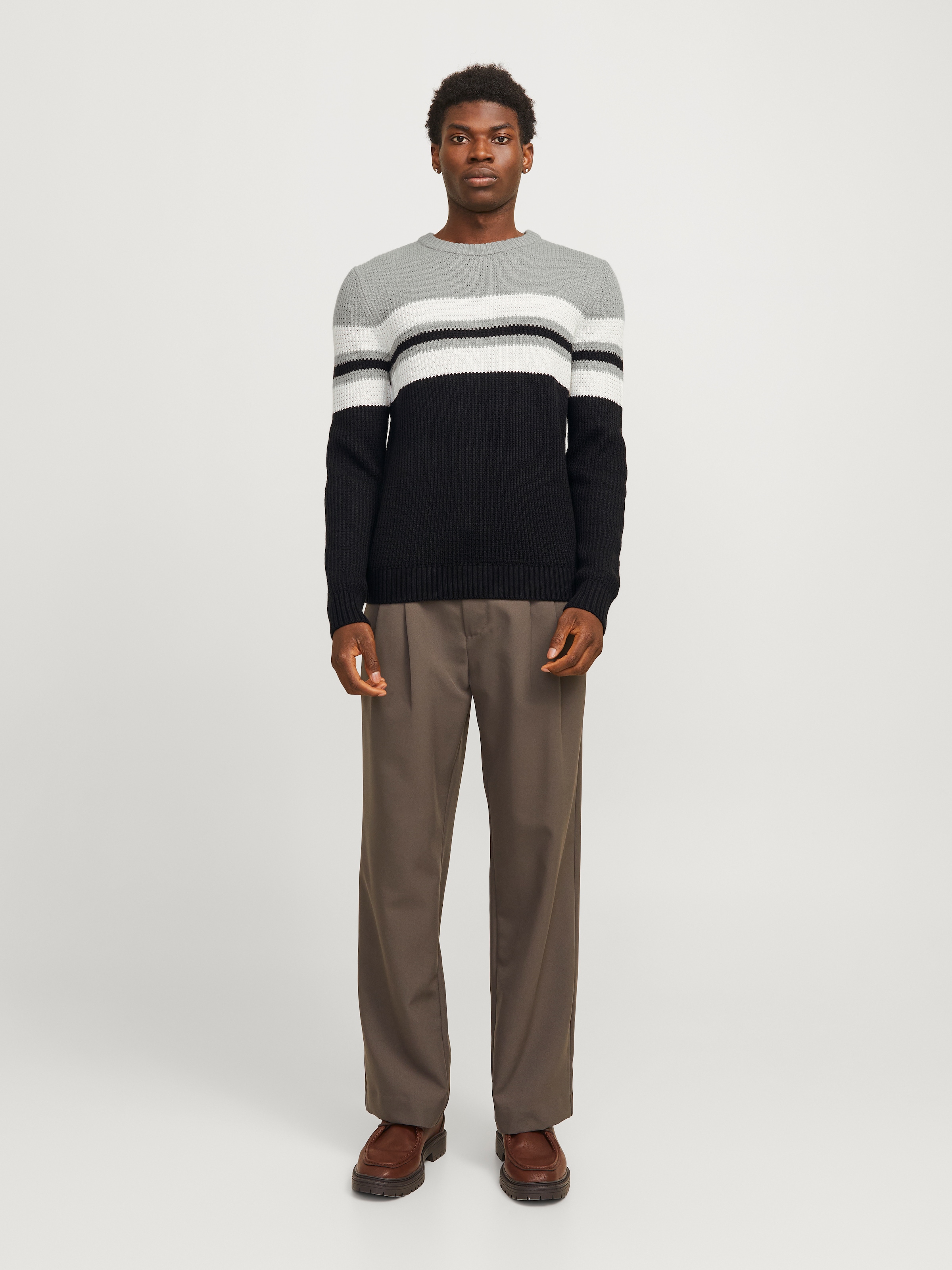 Jack & Jones Rundhalspullover »JJSANDER KNIT CREW NECK«