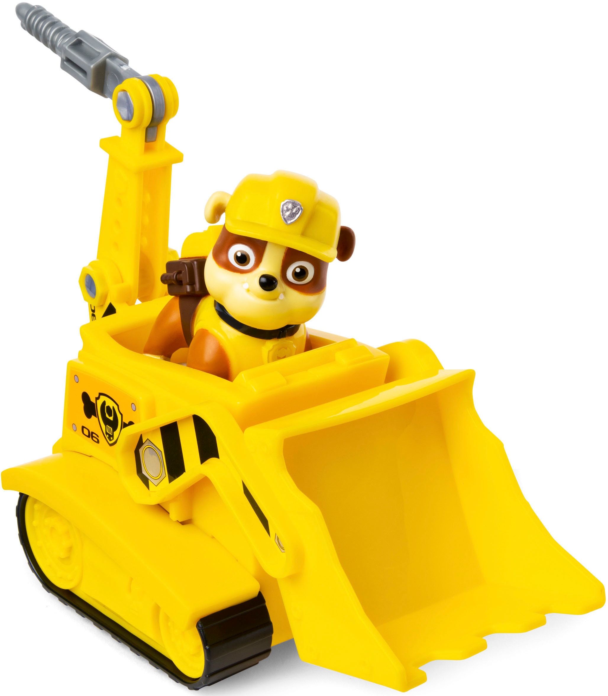 Spin Master Spielzeug-Auto »PAW Patrol, Baustellen-Fahrzeug mit Rubble-Figur«