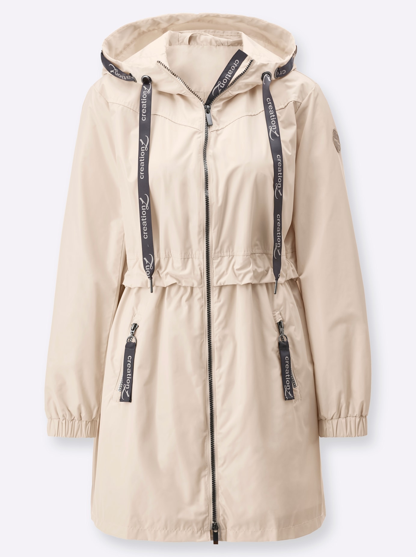 creation L Langjacke, mit Kapuze