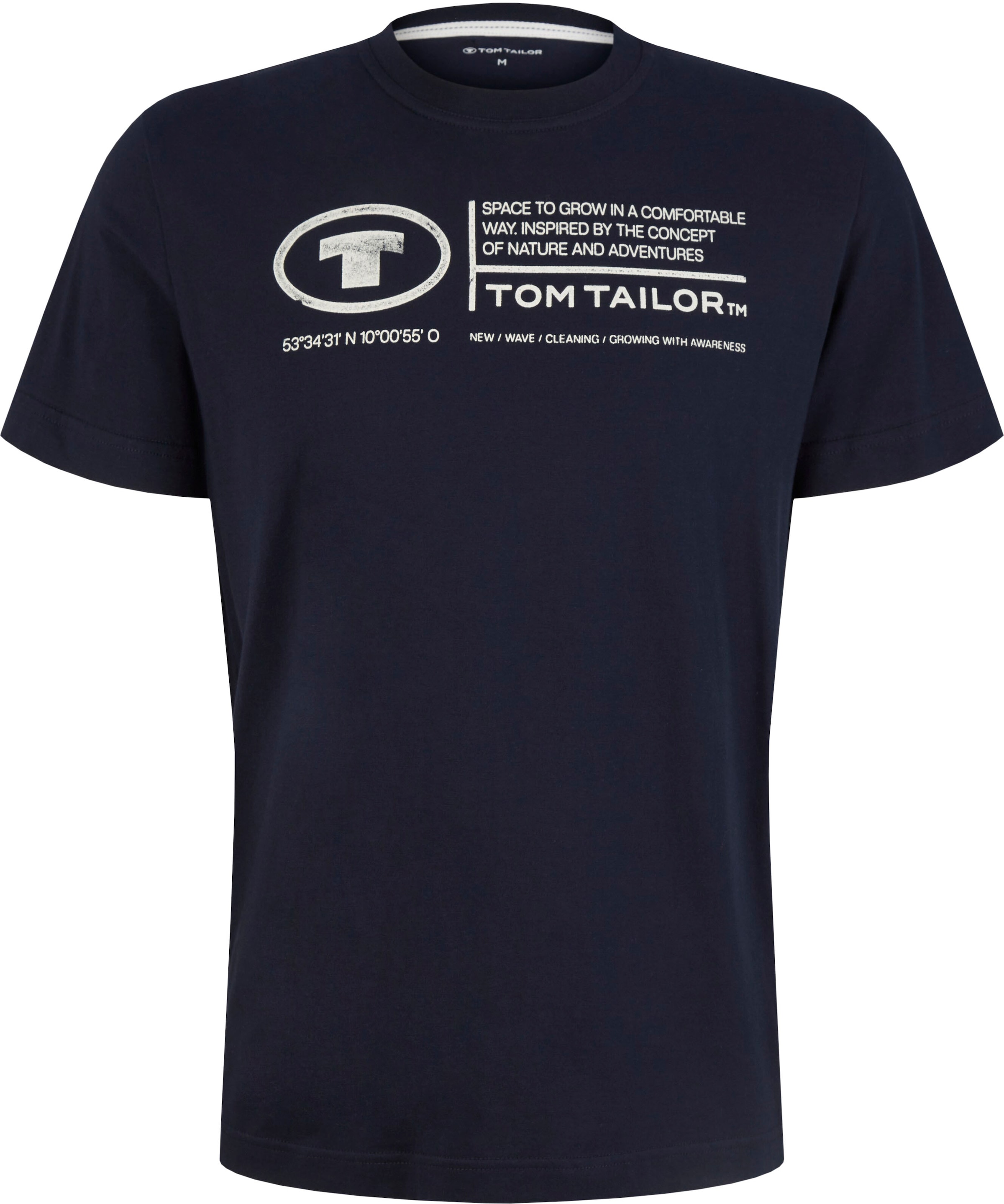 TOM TAILOR Print-Shirt »Tom Tailor Herren T-Shirt Frontprint«