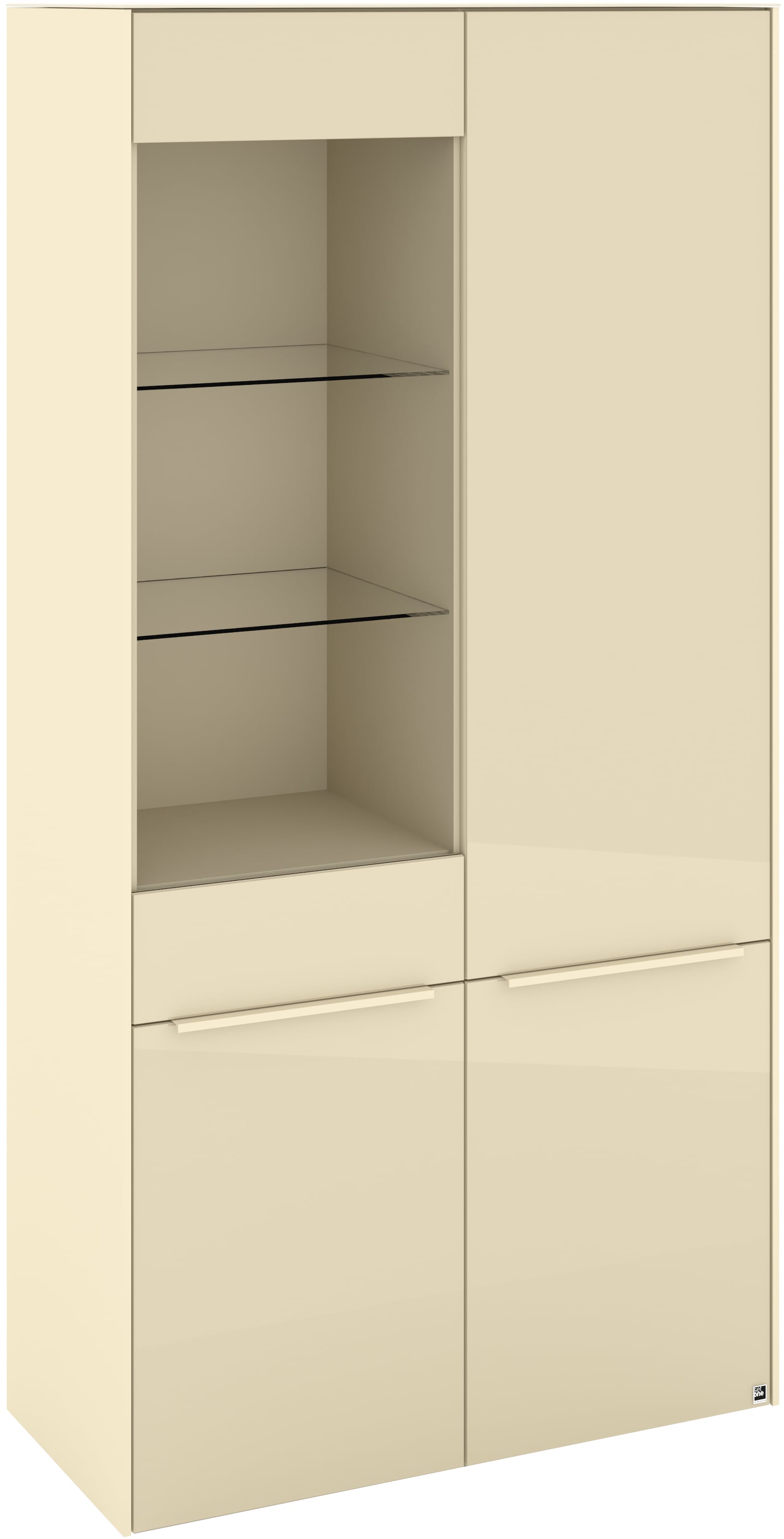 set one by Musterring Standvitrine »Reno« 1 Stk. tlg. Mit Gleitern und in verschiedenen Farben erhältlich