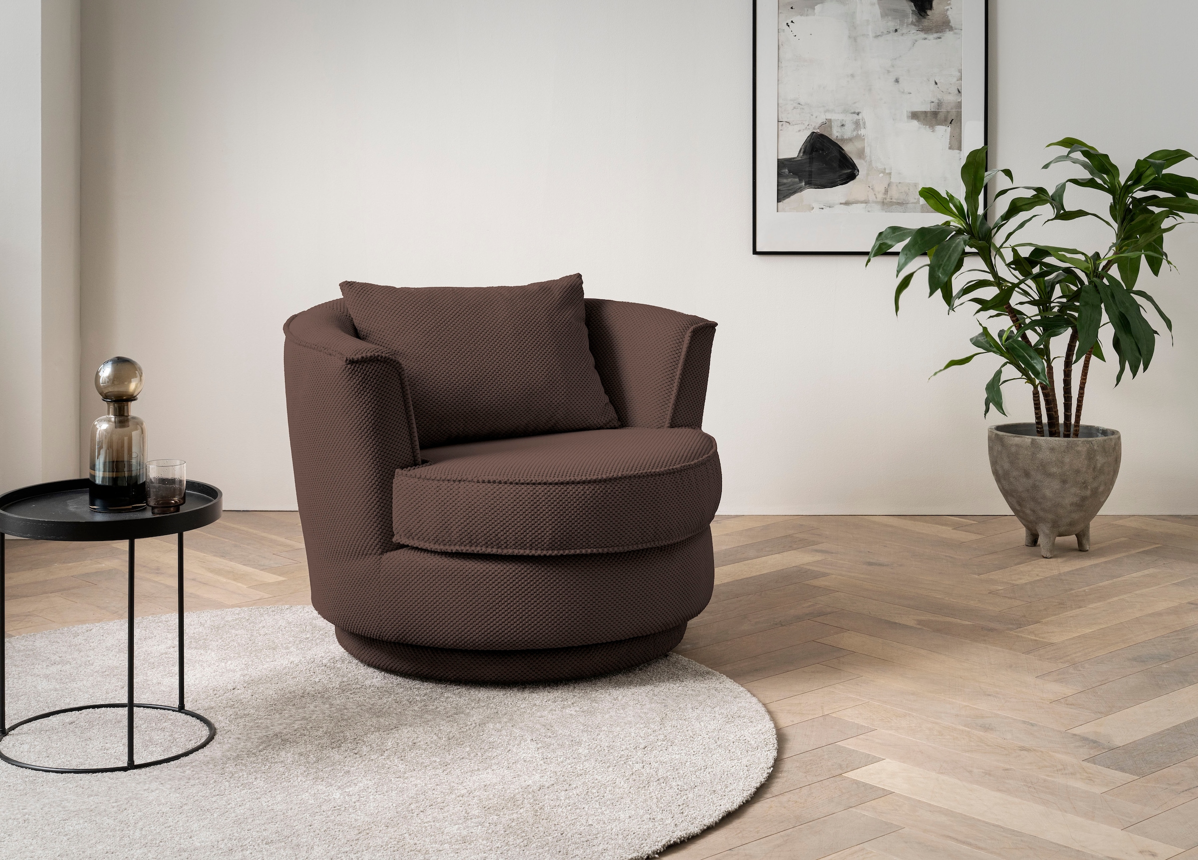 Drehsessel »MAISIE, Lese-Sessel, Love Seat,«, trendige Stoffe MEGA CORD und...