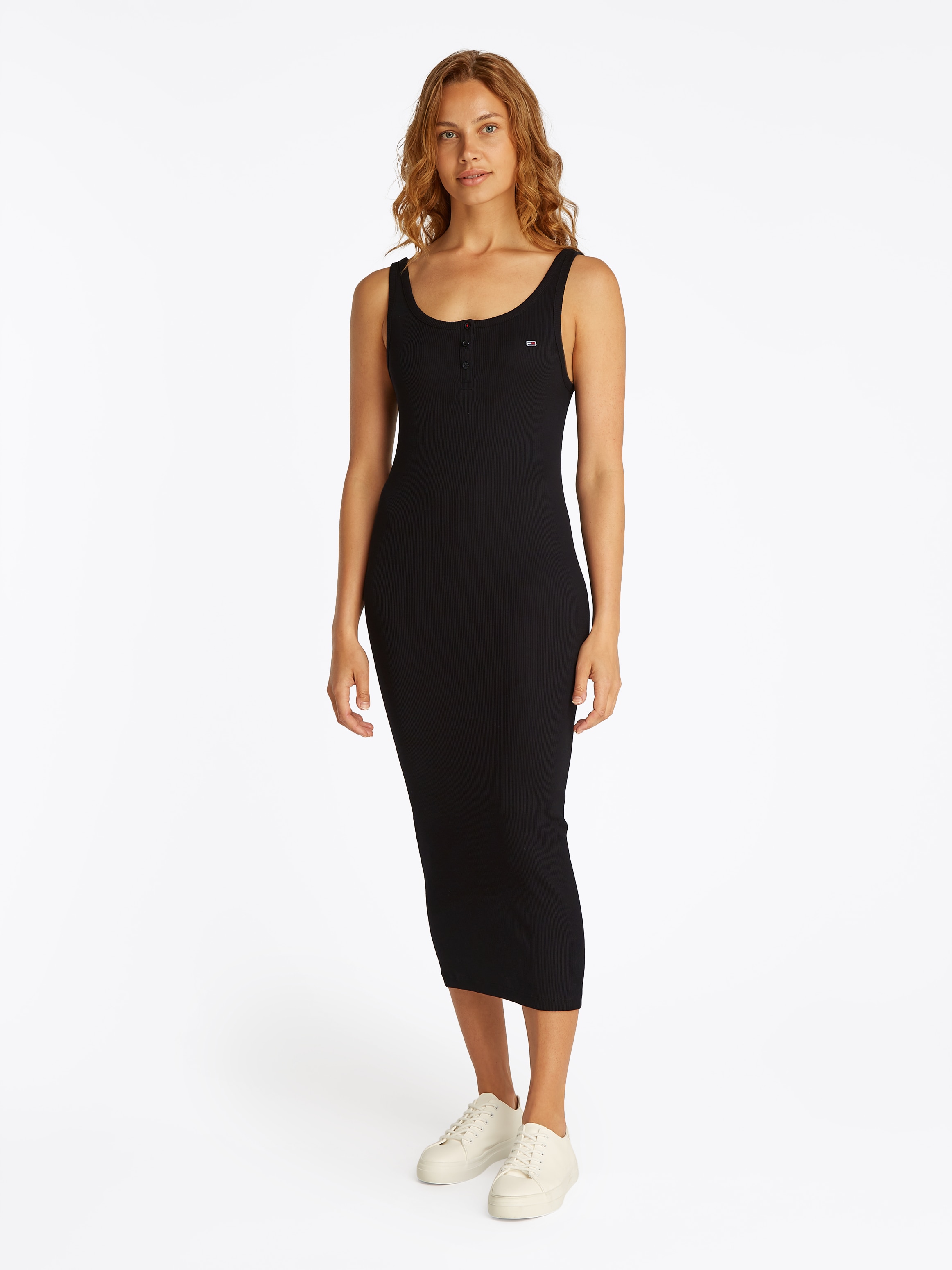 Tommy Jeans Jerseykleid »TJW BUTTON TANK DRESS«, mit Knopf