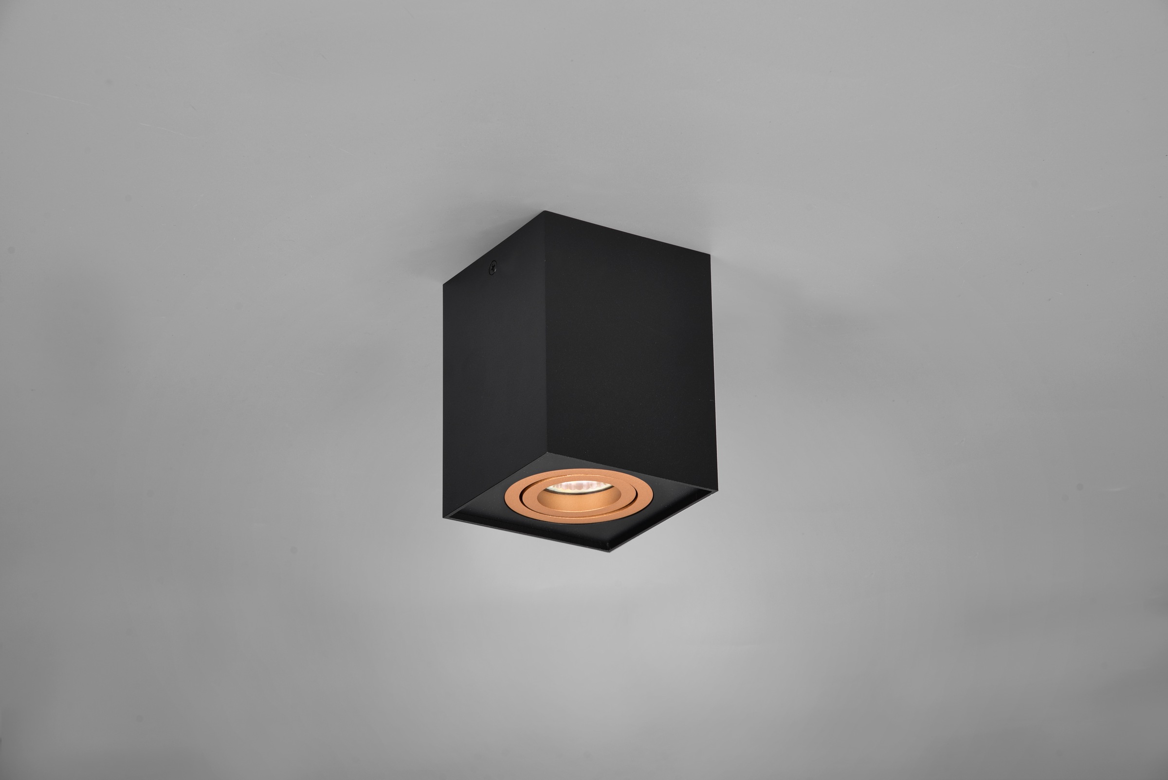 TRIO Leuchten Deckenleuchte »BISCUIT, Deckenstrahler exkl 1xGU10 max 35W Lichtkegel schwenkbar«, 1 flammig, Leuchtmittel GU10 | Leuchtmittel wechselbar, GU10 Strahler einflammig Leuchtmittel wechselbar Aufbauspot Flur Küche