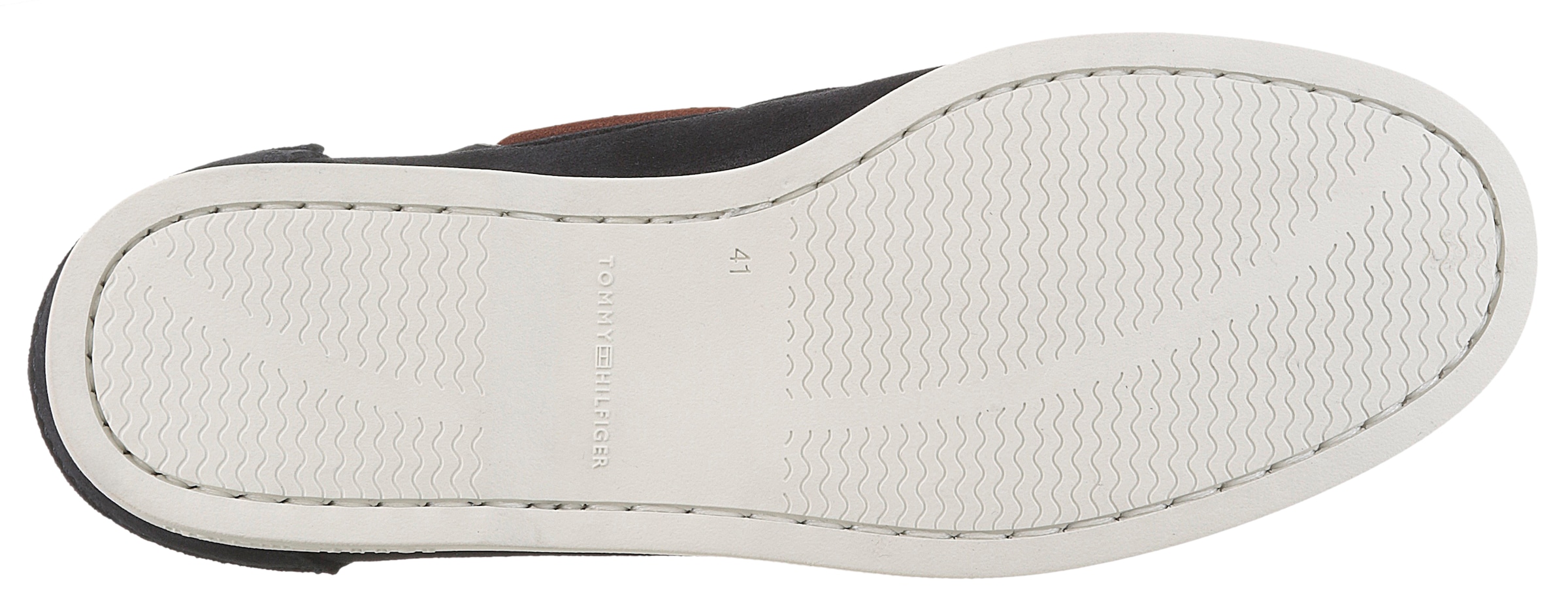 Tommy Hilfiger Bootsschuh »TH BOAT SHOE CORE SUEDE«, Casualschuh, Freizeitschuh, Schnürer mit Bänder-Durchzügen