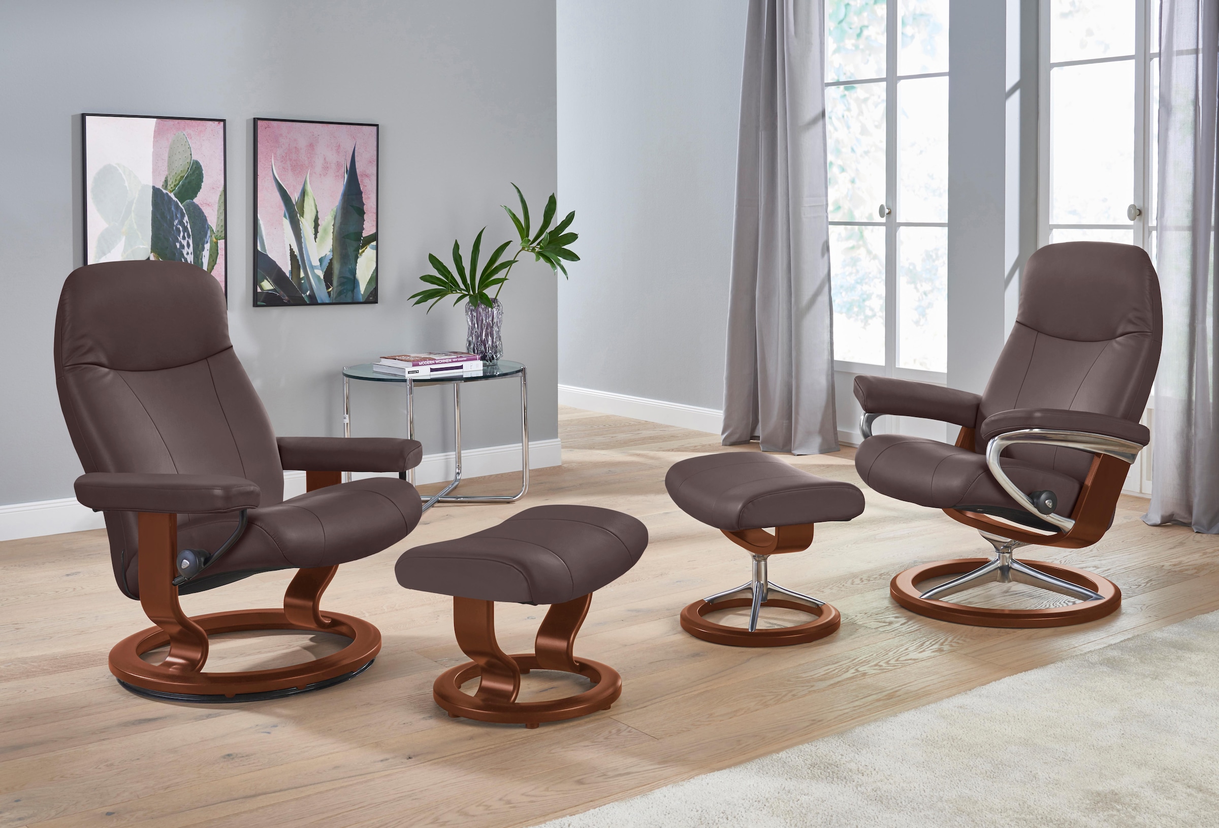 Stressless® Relaxsessel »Garda«, mit Signature Base, Größe L, Gestell Braun