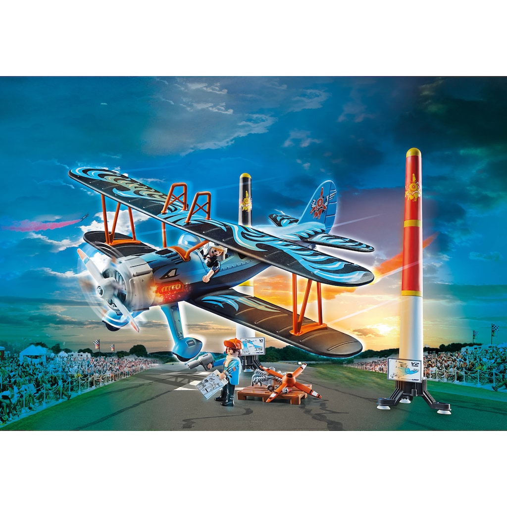 Playmobil® Konstruktions-Spielset »Doppeldecker "Phönix" (70831), Air Stuntshow«, (45 St.)