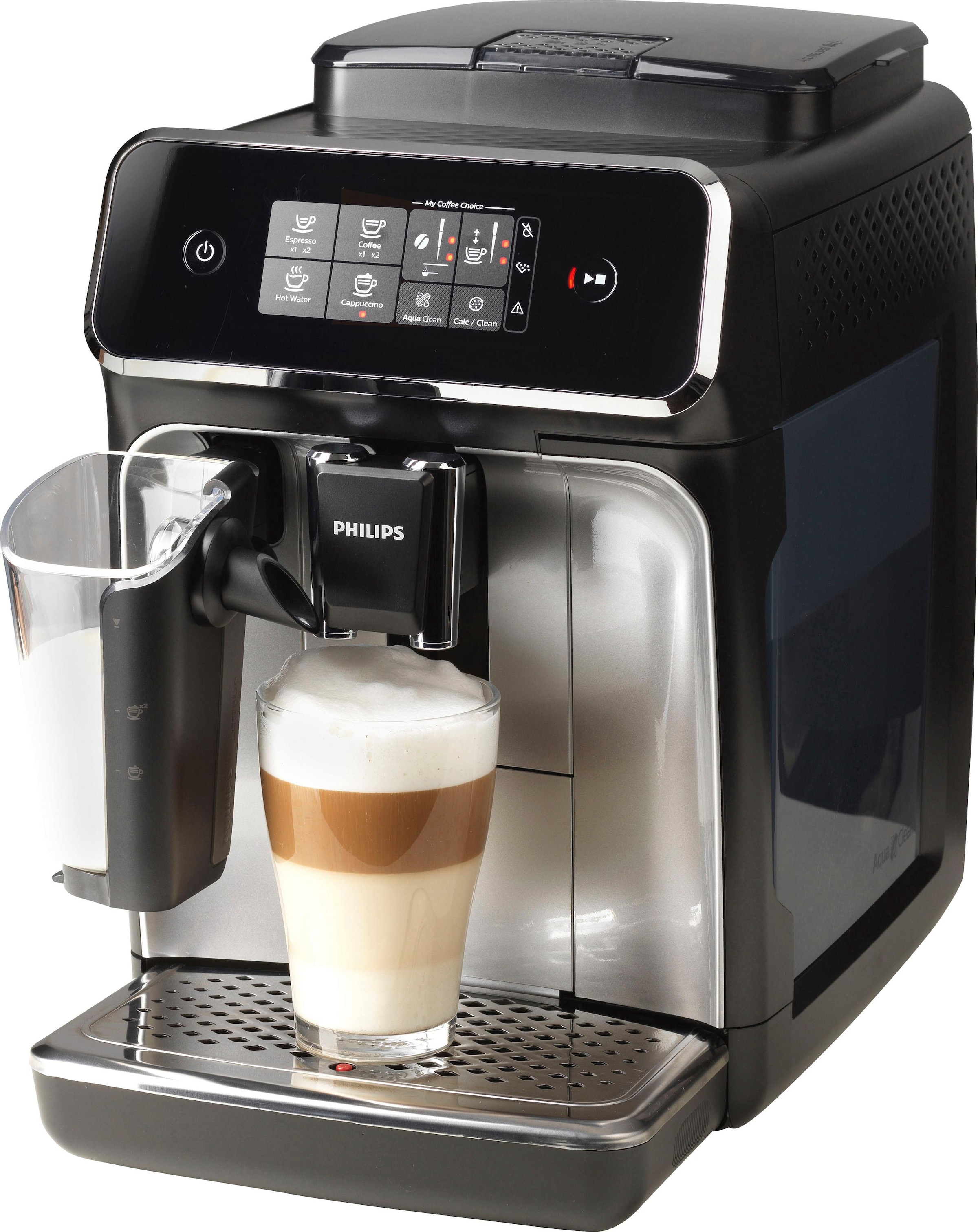 EP2236/40 Garantie Philips mit Kaffeespezialitäten XXL Kaffeevollautomat matt-schwarz »2200 für Stärke, anpassbarer Serie 3 3 Jahren LatteGo«, und