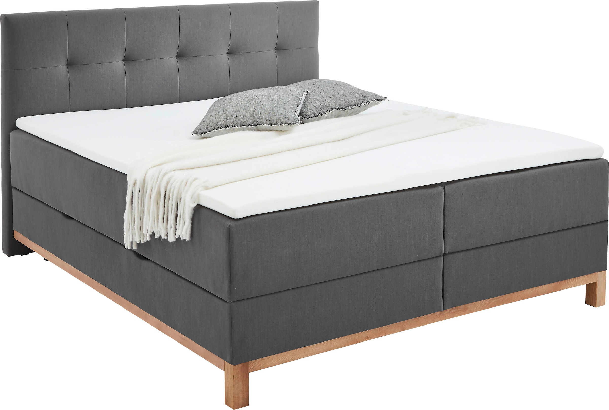 meise.möbel Boxspringbett »Catania«, mit Bettkasten und Topper