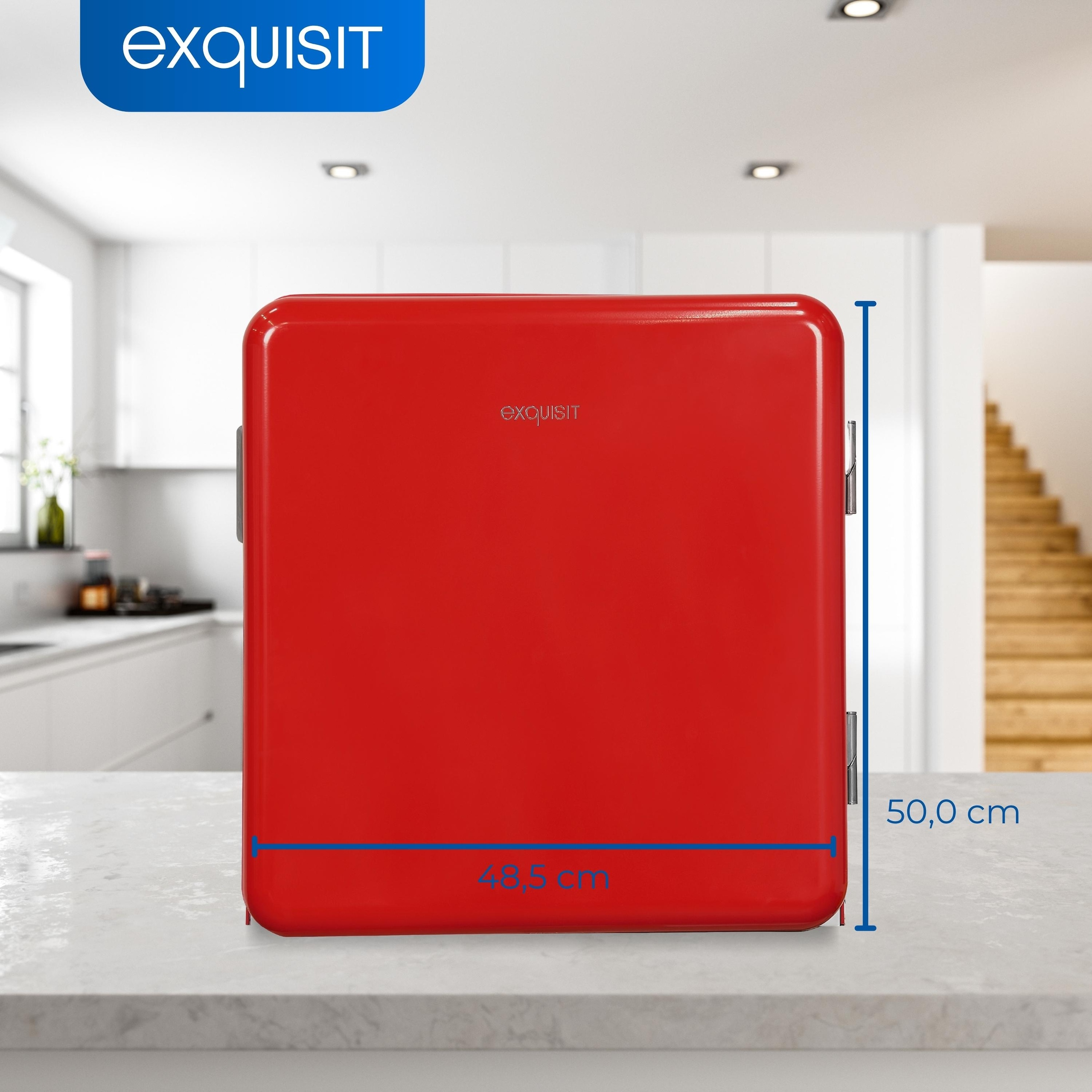 exquisit Kühlschrank »CKB45-0-031F rot«