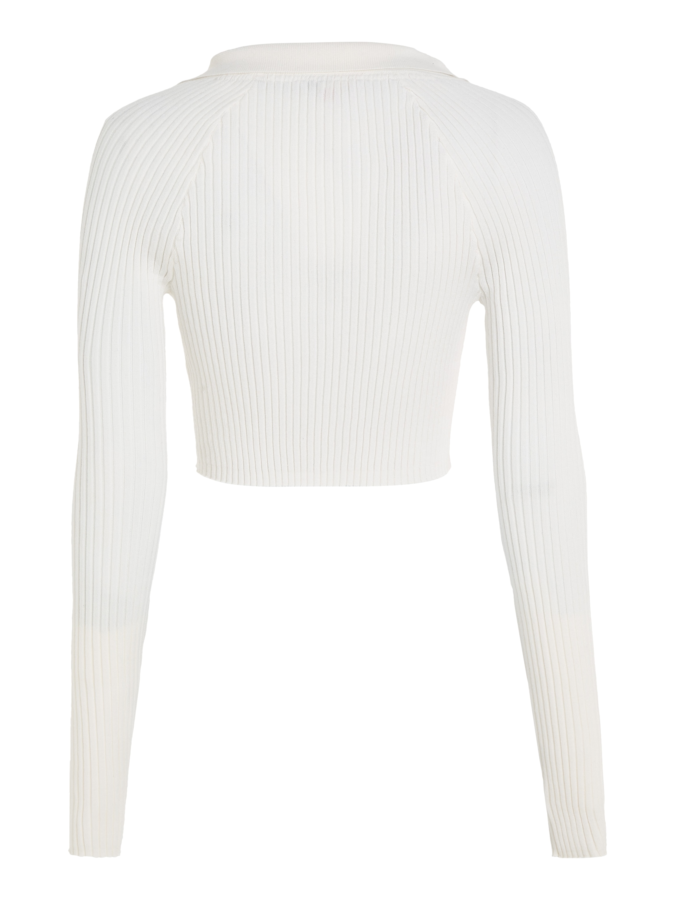 Tommy Jeans Strickpullover »TJW XS BADGE RIB COLLAR SWEATER«, mit V-Ausschnitt