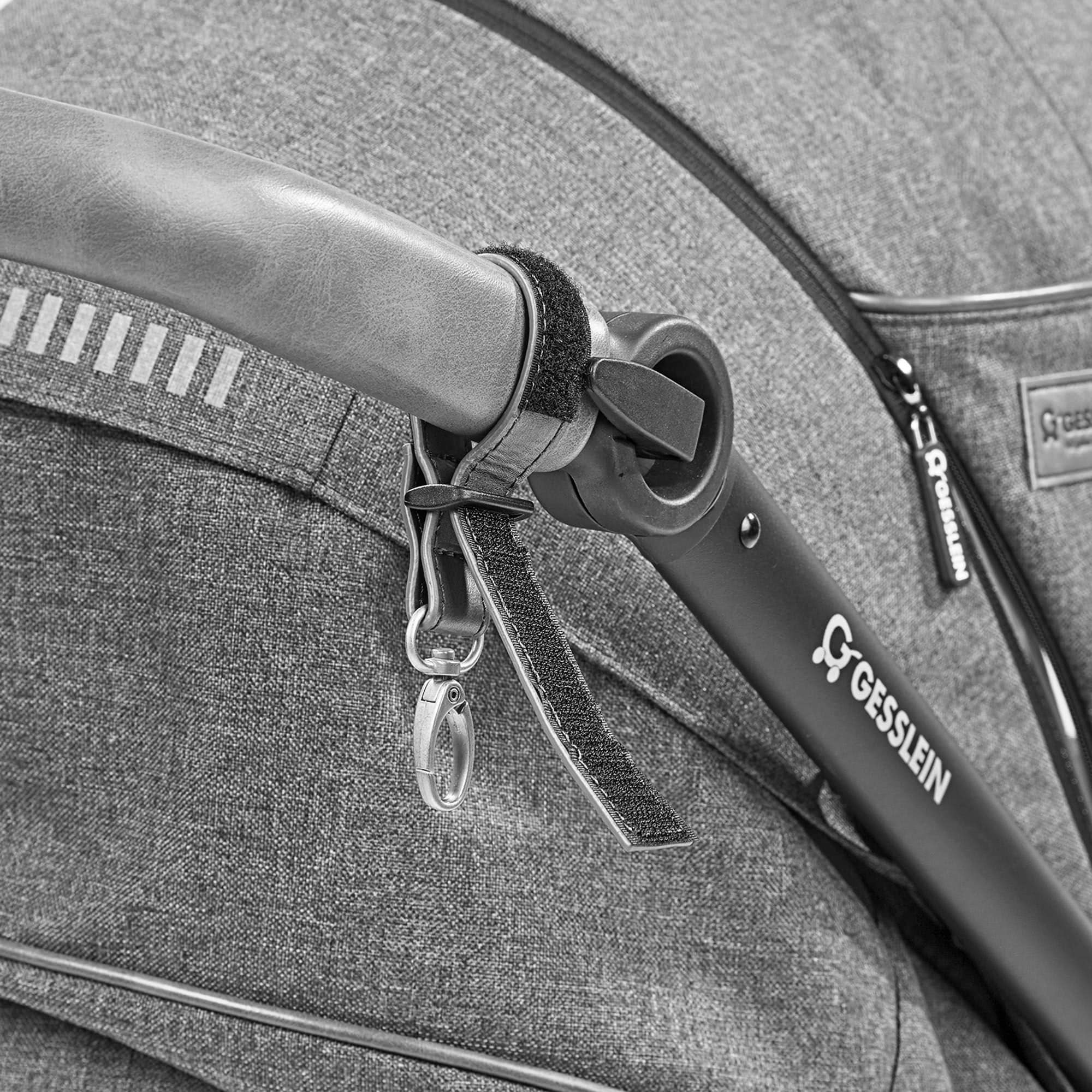 Gesslein Wickeltasche »N°5, steingrau«, mit Wickelauflage und Flaschenhalter, Made in Germany
