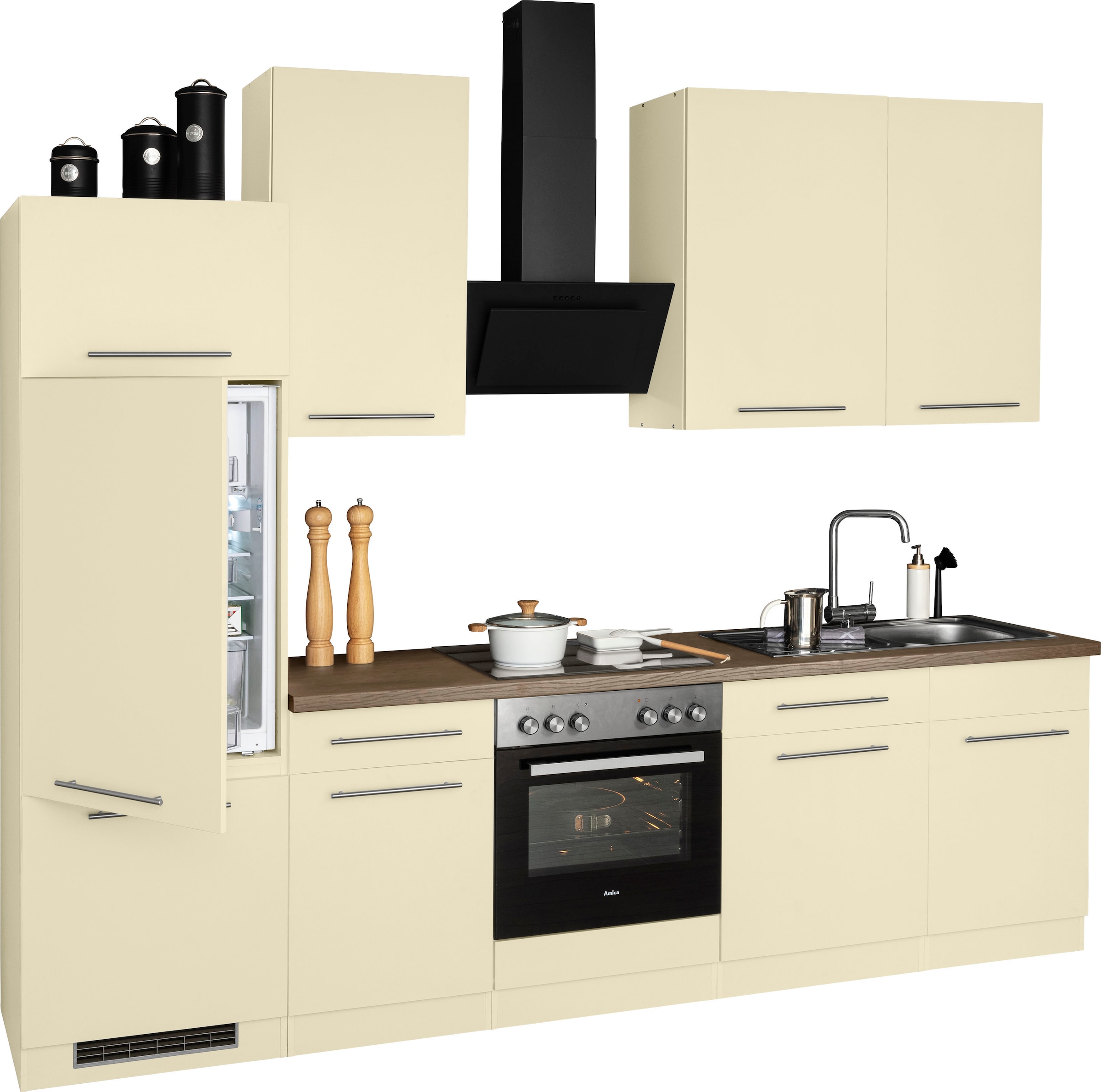 wiho Küchen Küchenzeile »Unna« ohne E-Geräte, Breite 280 cm