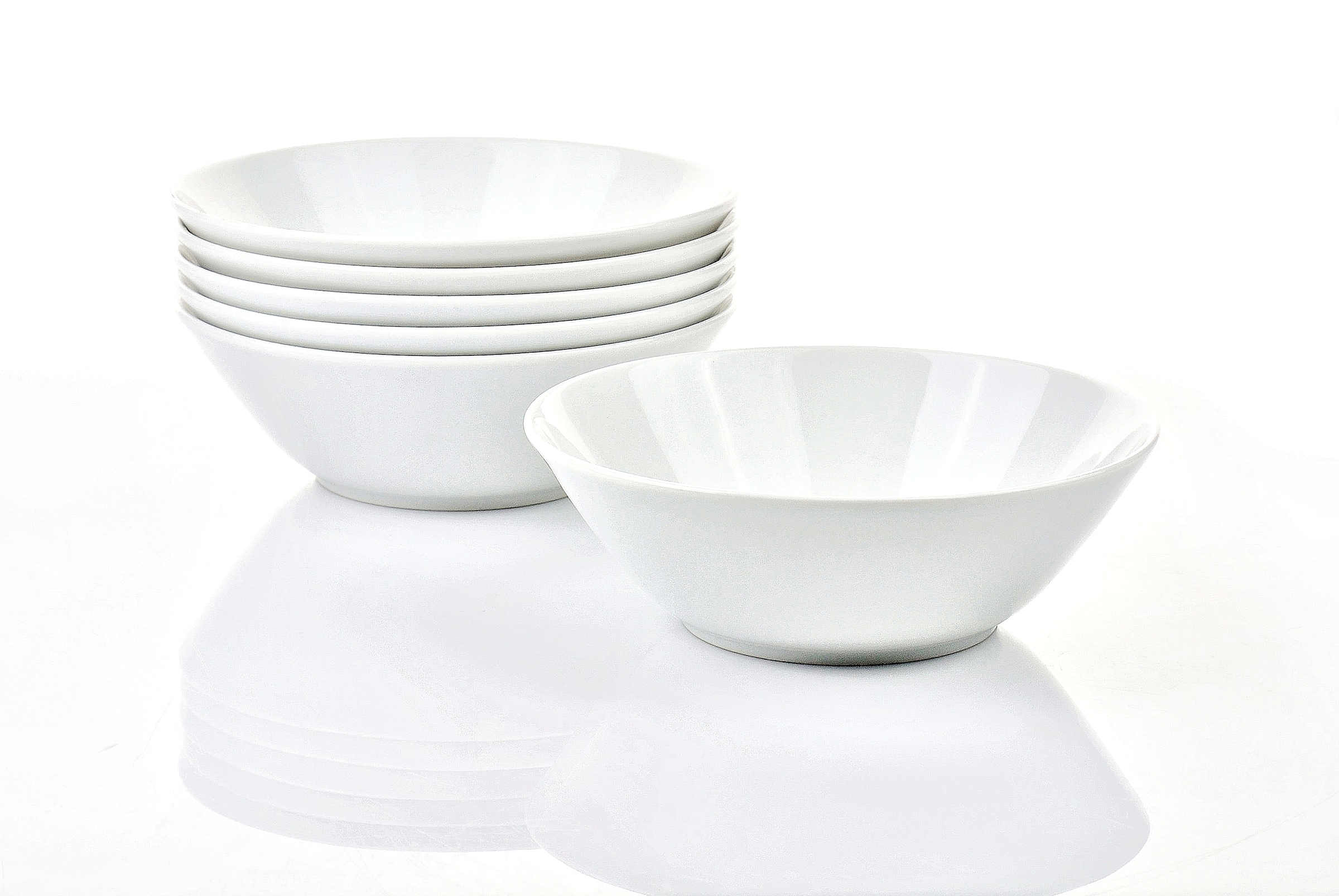 Retsch Arzberg Schale »Müslischale HEIKE WEISS 16 cm, für 6 Personen, rund Porzellan« 6 Stk. aus Porzellan Klassisches 6er Set Schalen für Müsli & Co., aus langlebigem Porzellan