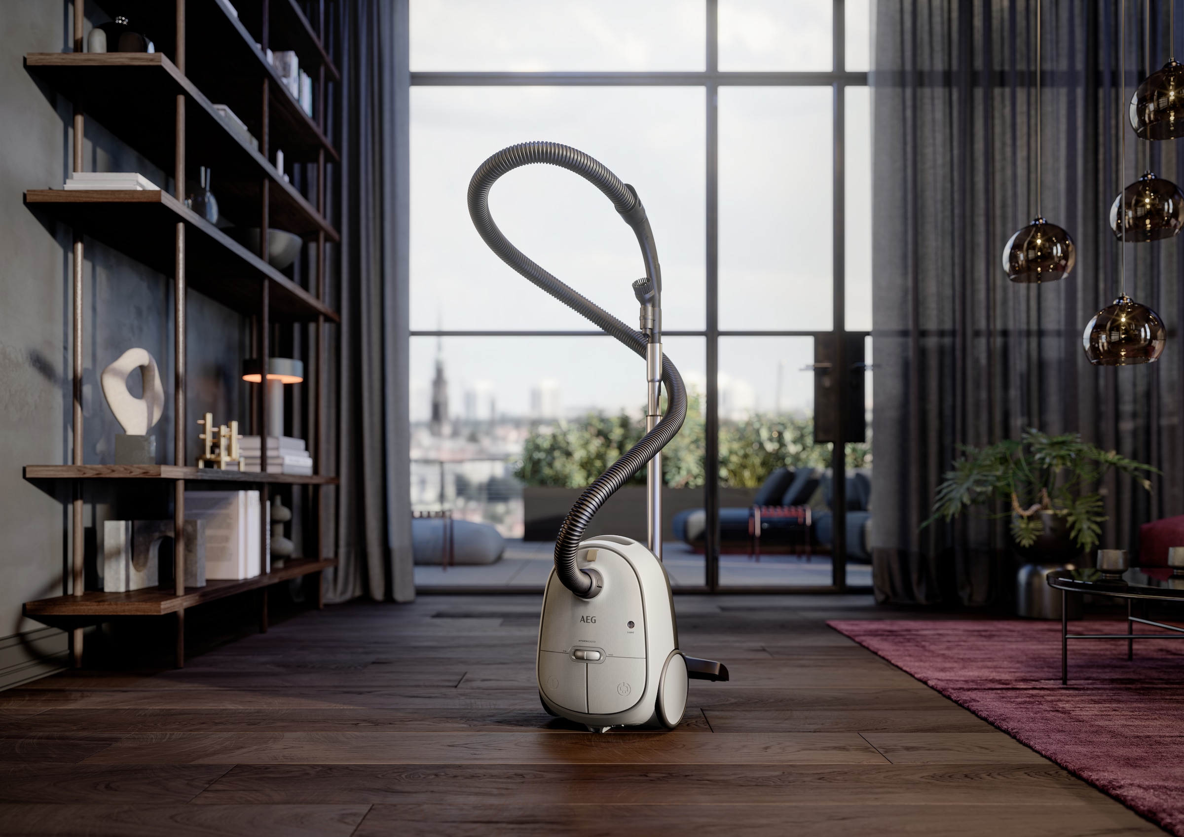 AEG Bodenstaubsauger »HYGIENIC 6000 (AB61H6SW)« 850 W mit Beutel hohe Saugleistung, inkl. Zusatzdüsen, 50 % Recyclingkunststoff