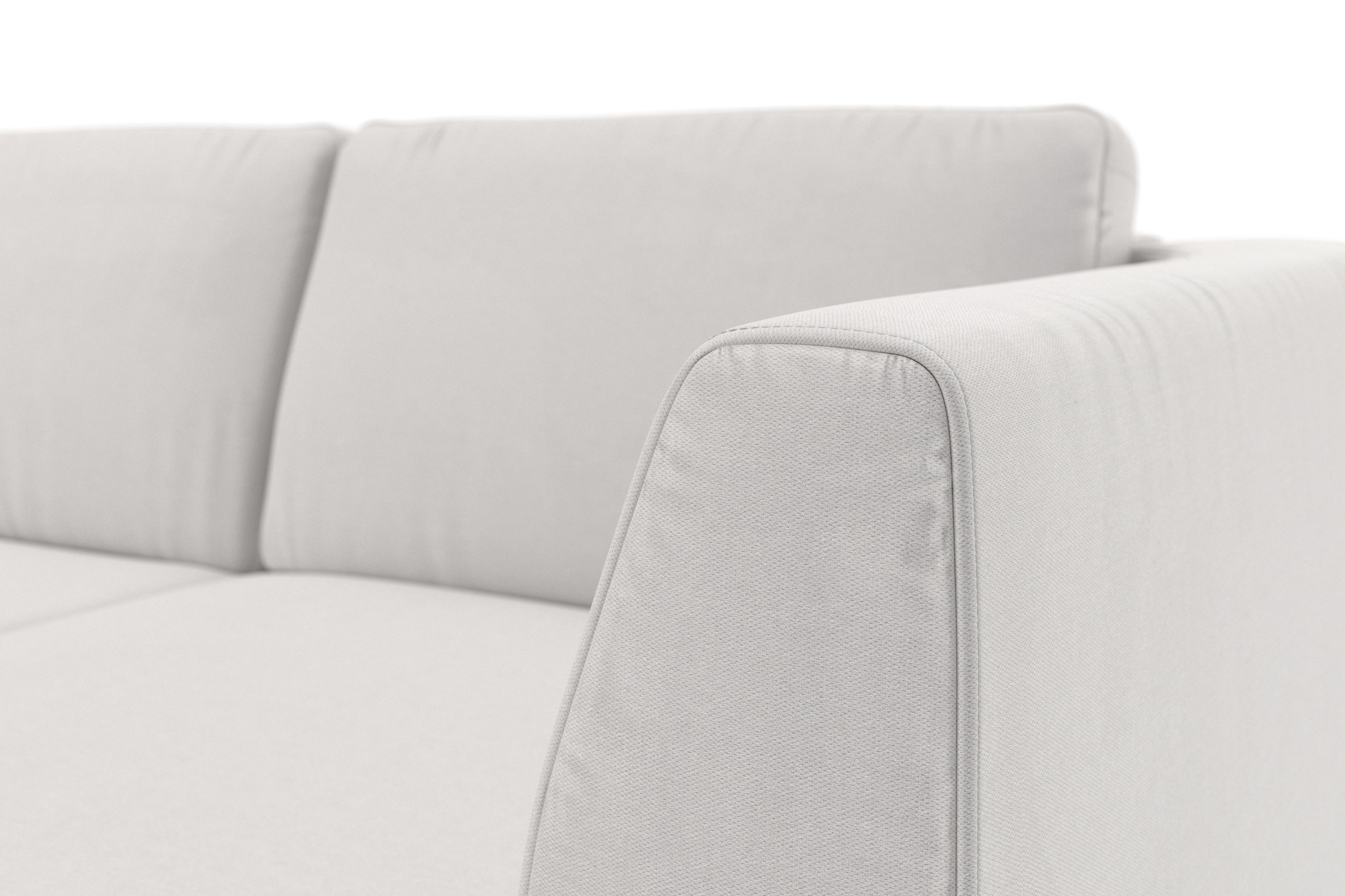 sit&more Ecksofa »Olsen L-Form«, inklusive Sitztiefenverstellung, wahlweise mit Bettfunktion, 15cm hoch