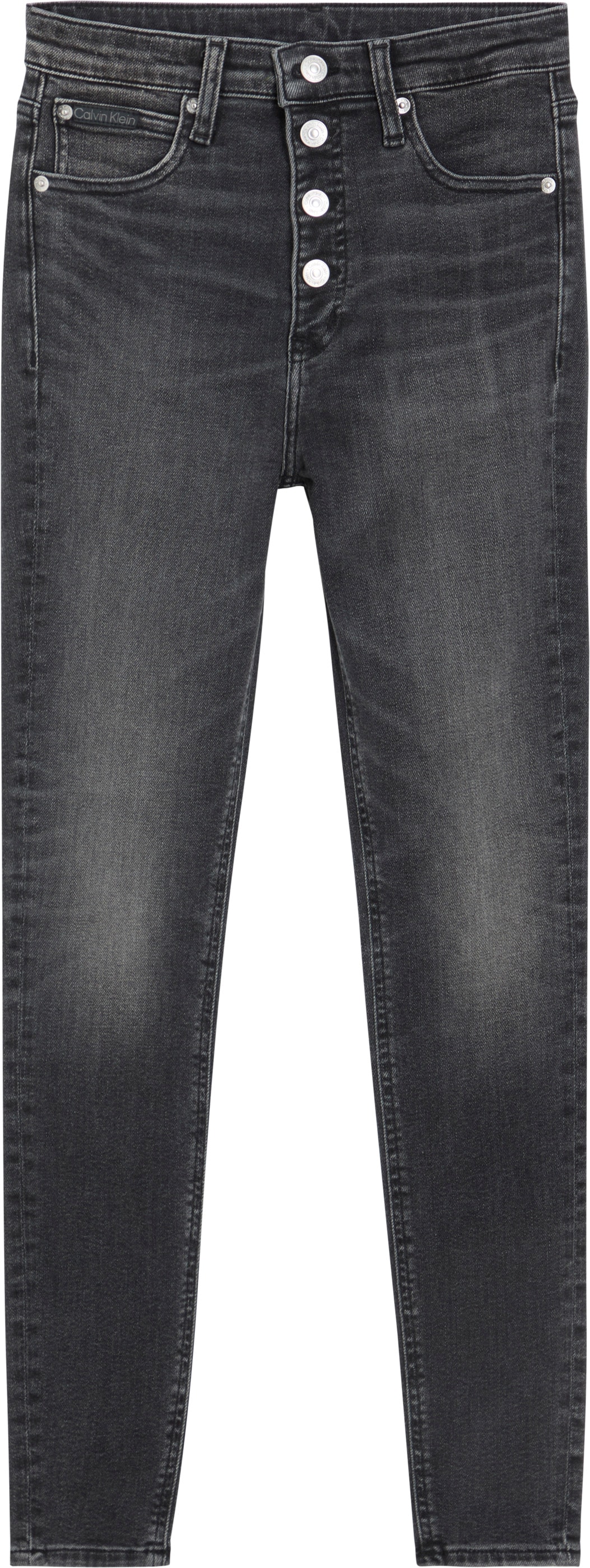Calvin Klein Jeans Skinny-fit-Jeans »HIGH RISE SUPER SKINNY ANKLE«, in dunkelgrauer Waschung