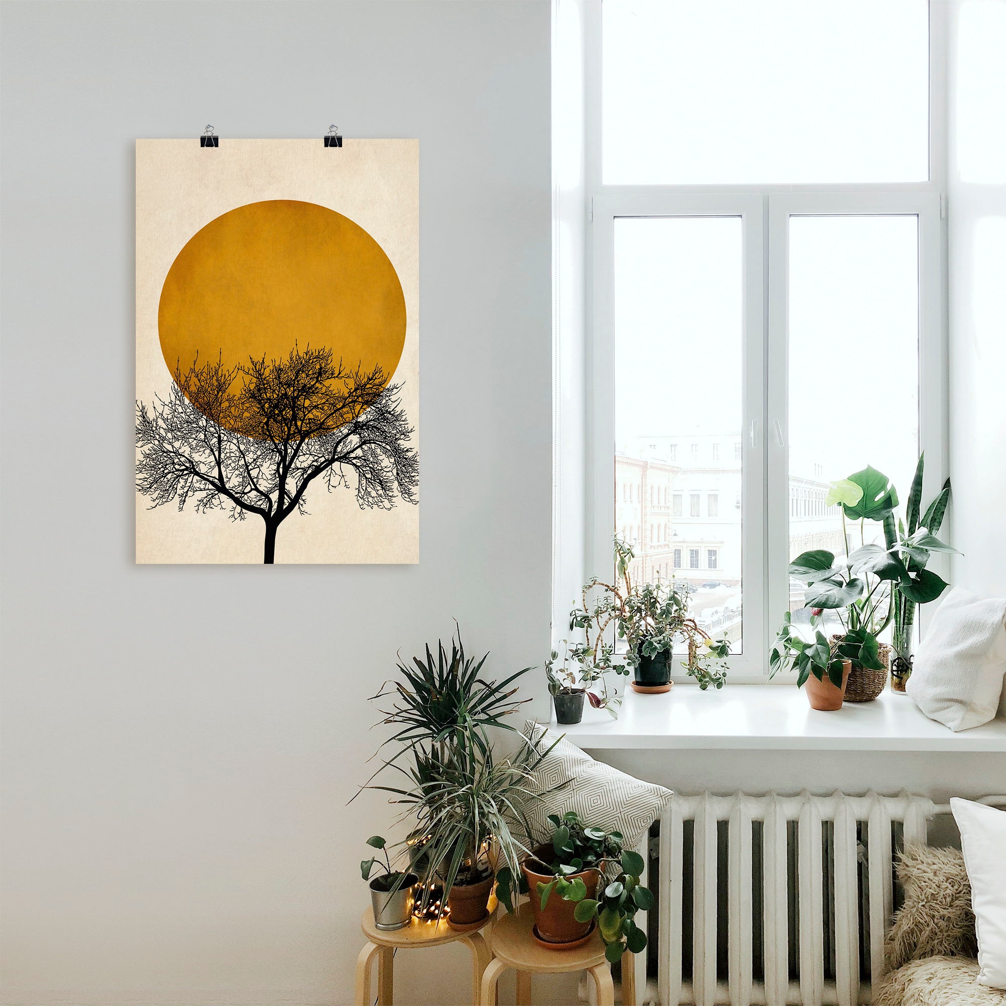 Artland Poster »Wintermorgen« Baumbilder 1 Stk. tlg. als Leinwandbild, Poster, Wandaufkleber in verschied. Größen