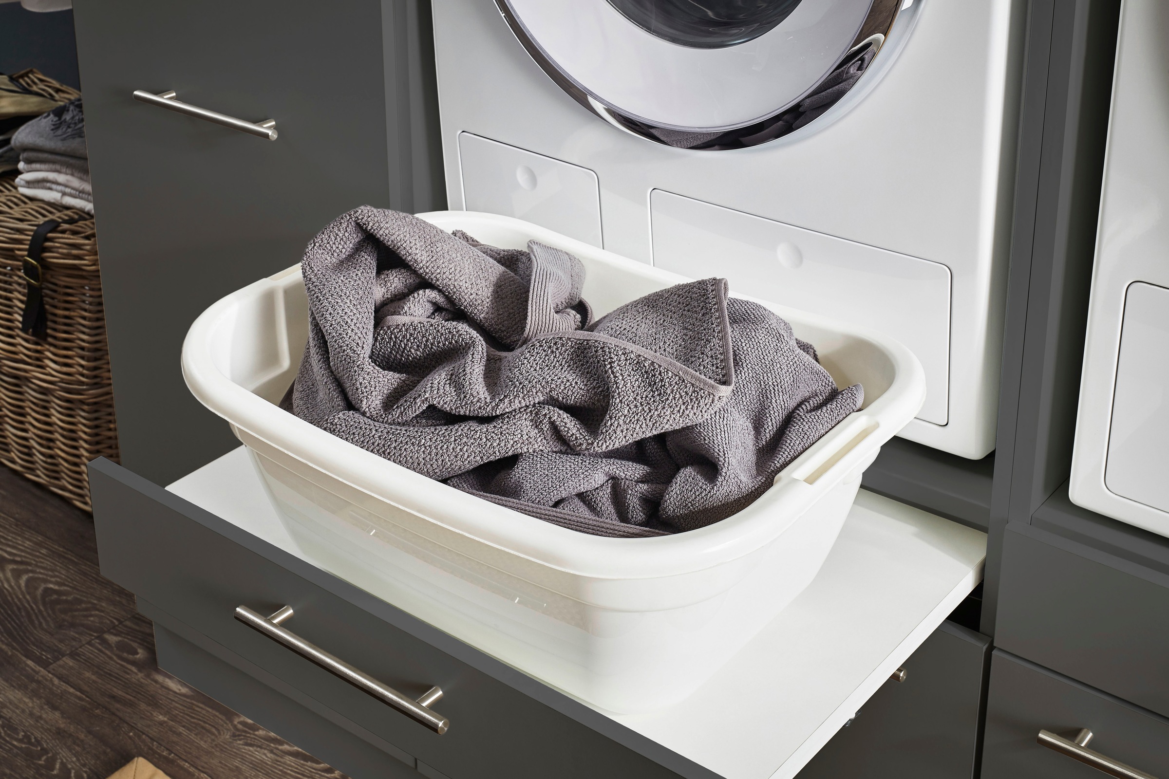 Laundreezy »Laundreezy, 9-tlg. Mehrzweckschrank-Set B/H/T 253/238/68 cm« 9 Stk. tlg.