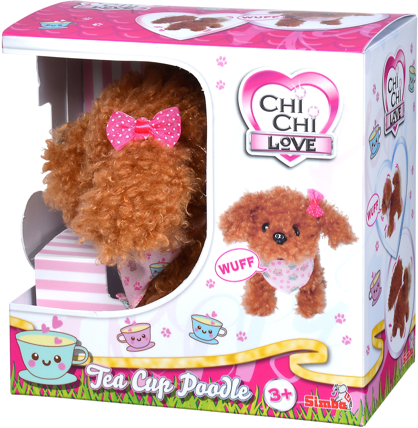 SIMBA Plüschfigur »Chi Chi Love, Tea Cup Poodle Puppy«, mit Soundeffekten