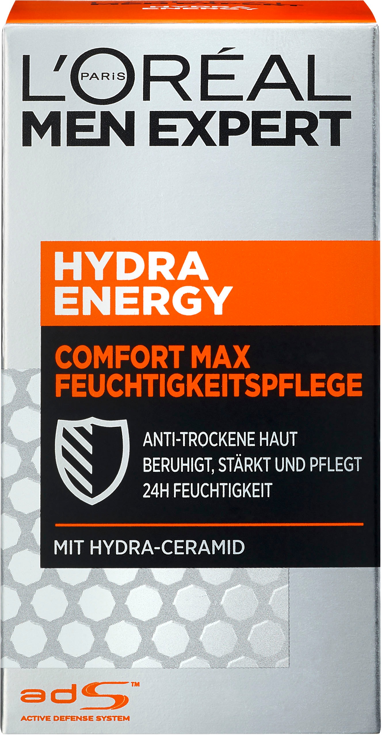 L'ORÉAL PARIS MEN EXPERT Feuchtigkeitscreme »Hydra Energy Comfort Max«, Feuchtigkeitspflege für sensible Haut, zieht schnell ein