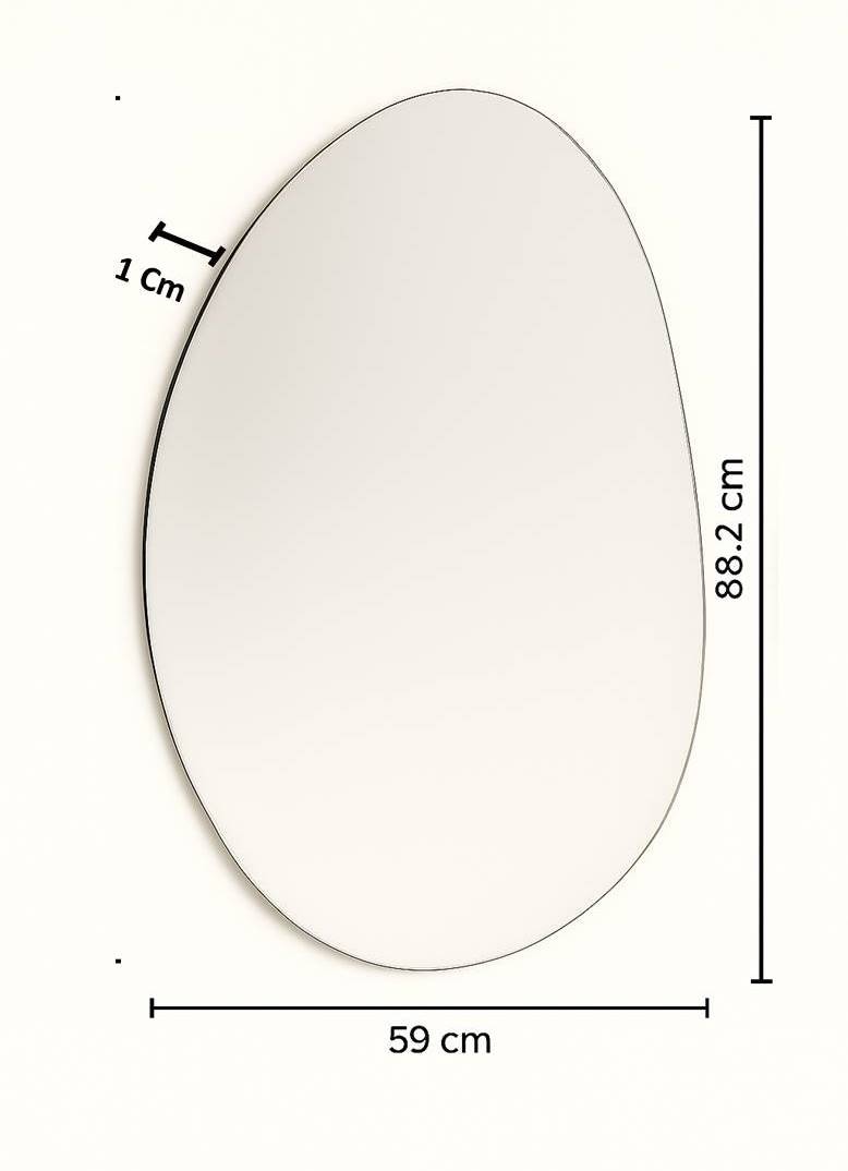 s.Oliver Wandspiegel »Lucee« ovalförmig, ca. 88,5x59cm, mattierter dezenter Rahmen