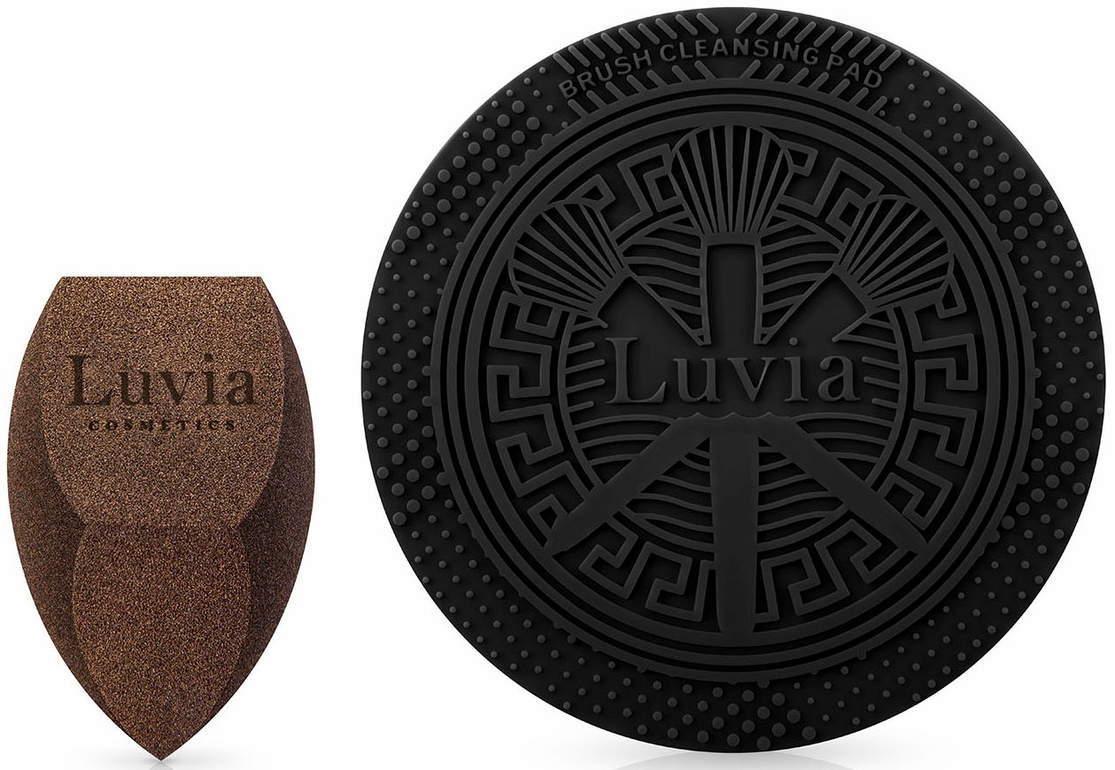 Luvia Cosmetics tlg., Schwamm, (10 mit online Pinsel | Vegan Augen Kosmetikpinsel-Set Gesicht für bestellen »Prime und Reinigungspad Moments«, & UNIVERSAL Pinselhalter)