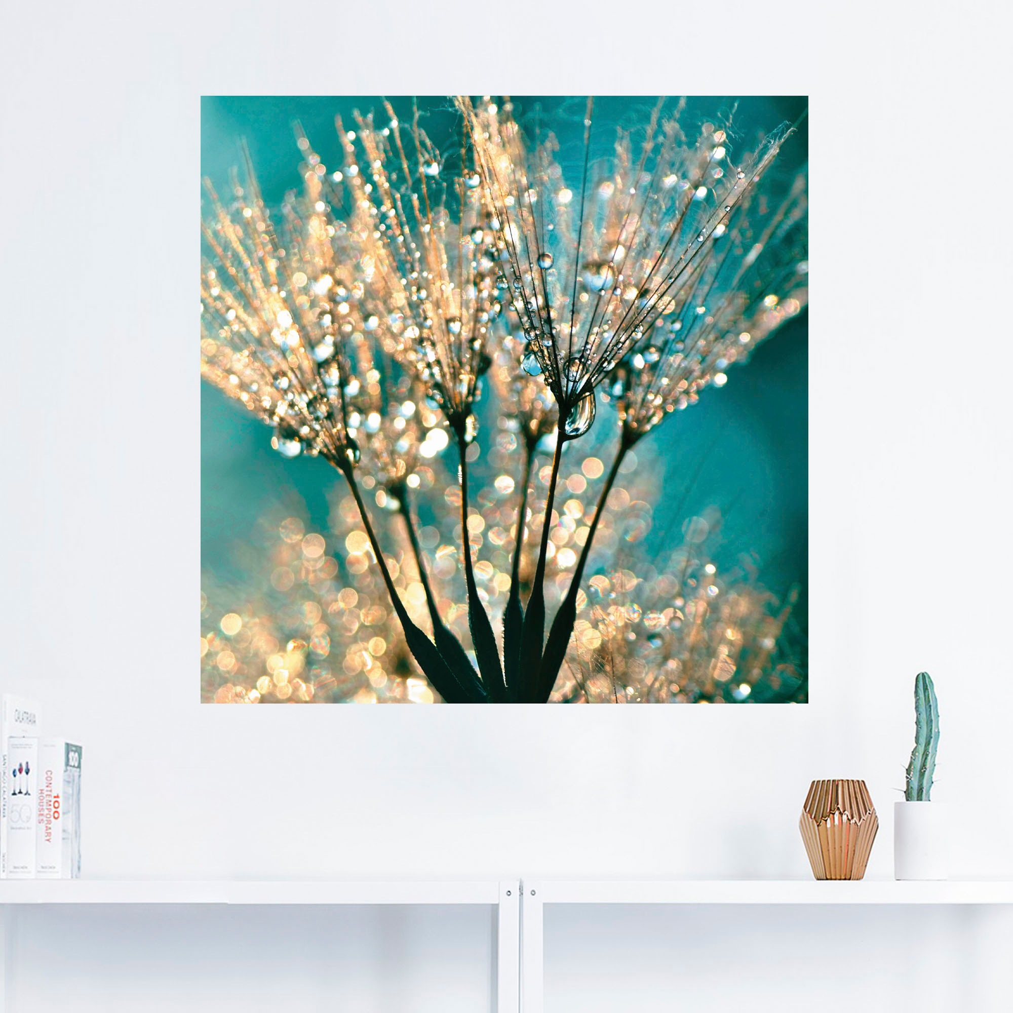 Artland Wandbild »Pusteblume Schirmchen abstrakt«, Blumen, (1 St.), als Alubild, Outdoorbild, Leinwandbild, Poster, Wandaufkleber