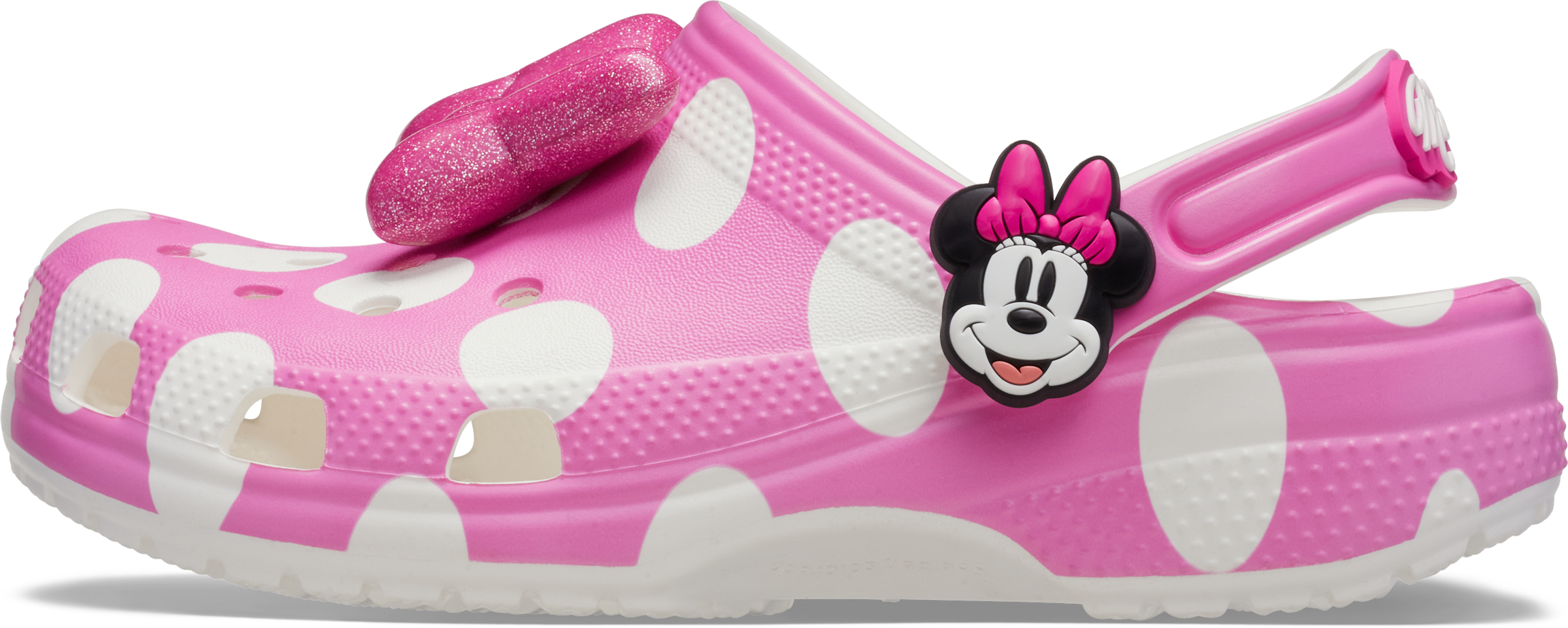 Crocs Clog »Minnie Mouse Classic«  Sommerschuh, Hausschuh, Strandschuh mit schwenkbarem Fersenriemen