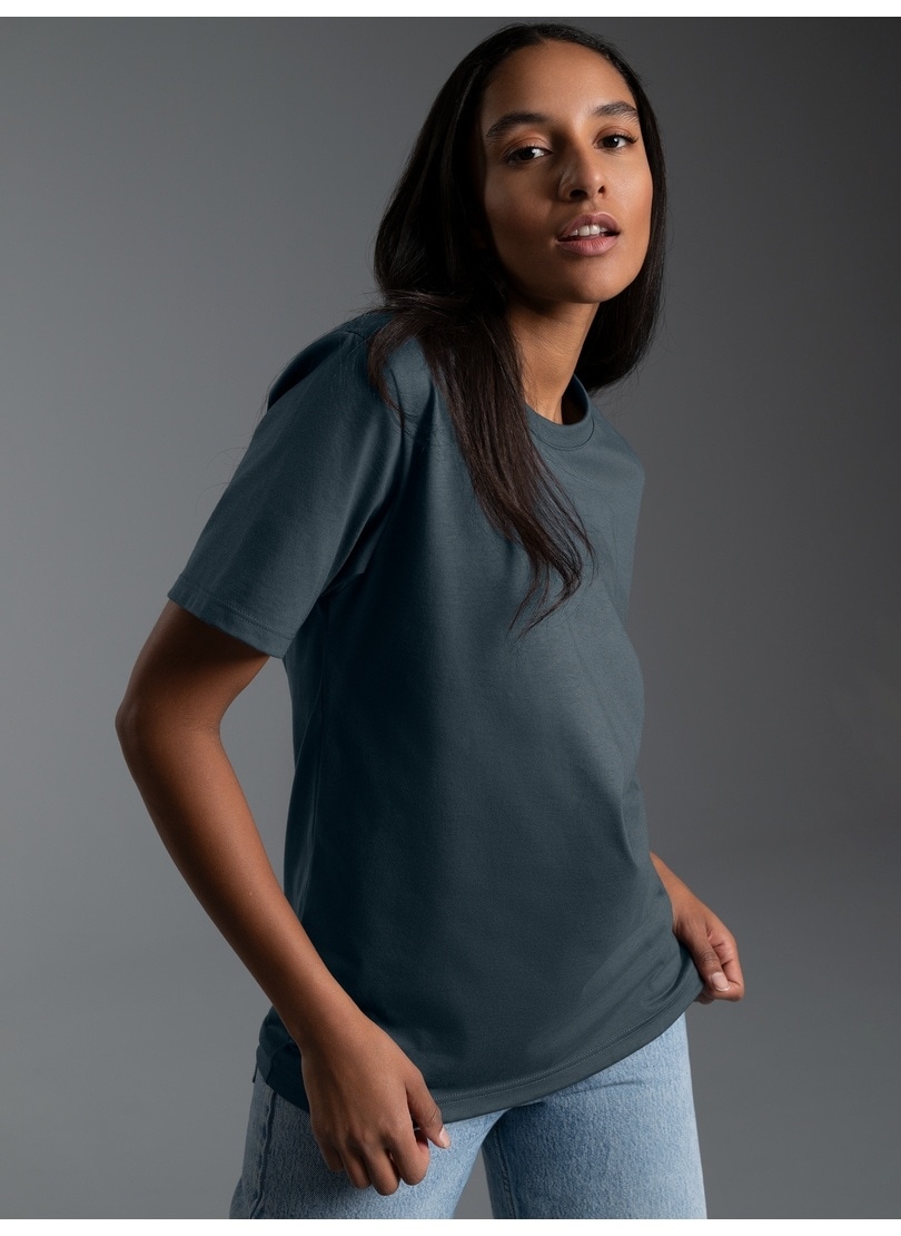 Trigema T-Shirt »TRIGEMA T-Shirt aus 100% Baumwolle« 1 Stk.