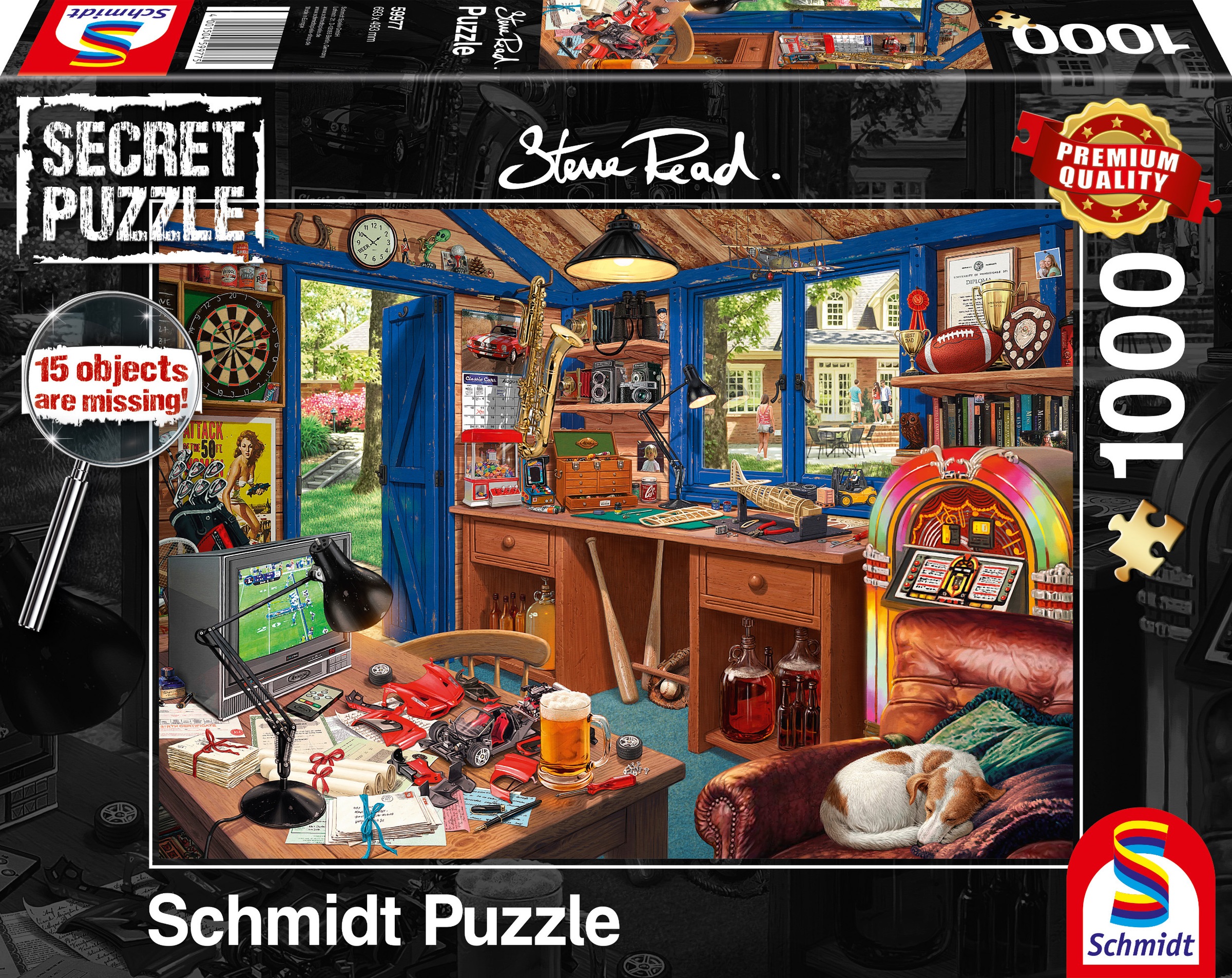 Schmidt Spiele Puzzle »Secret Puzzle, Vaters Werkstatt«, Made in Europe